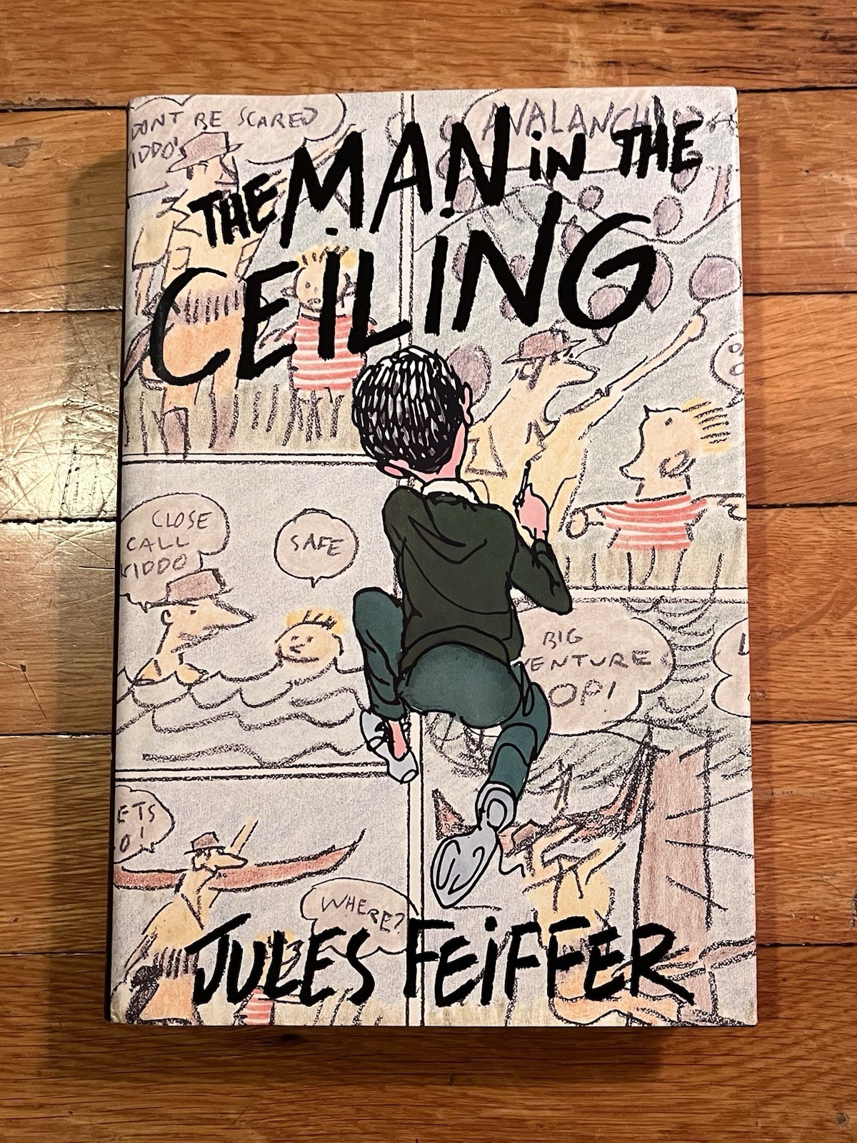 The Man in the Ceiling SIGNED Jules Feiffer 1st Edition 2nd Printing HCDJ 1994