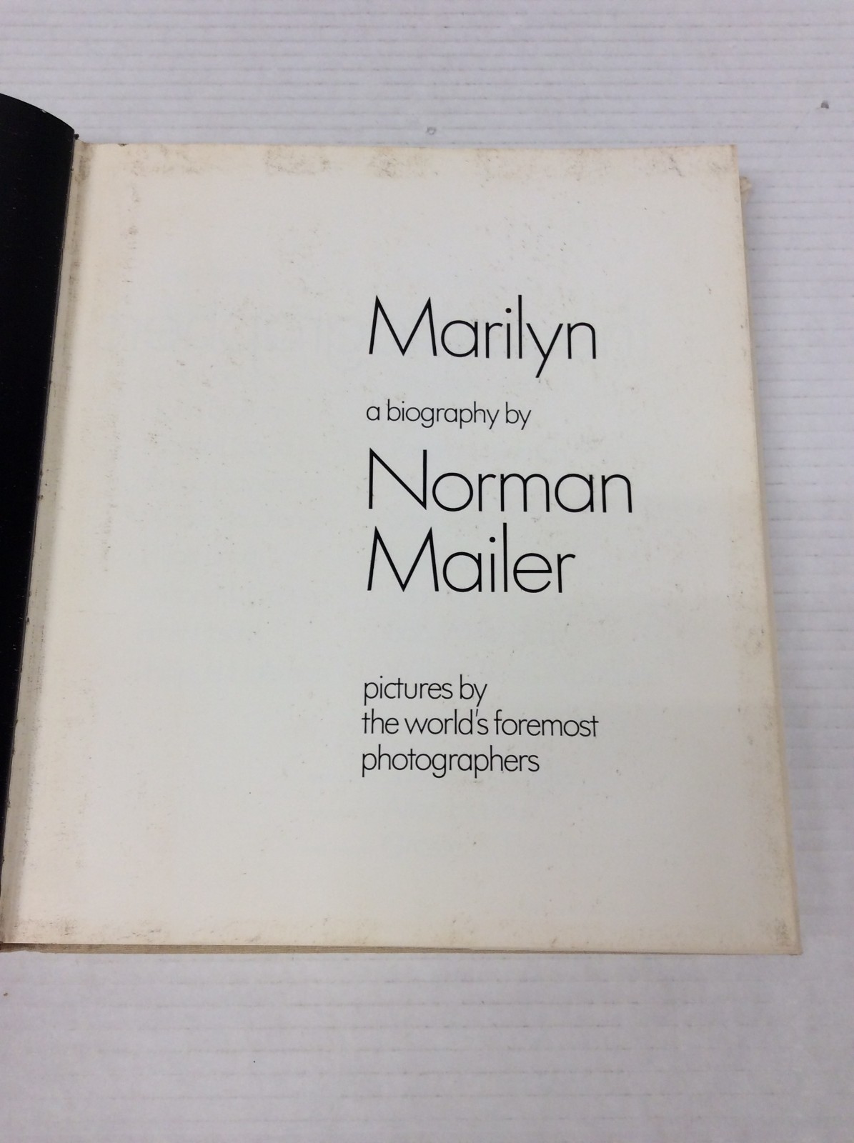 MARILYN MONROE A BIOGRAPHY HC Norman Mailer First Edition 1973