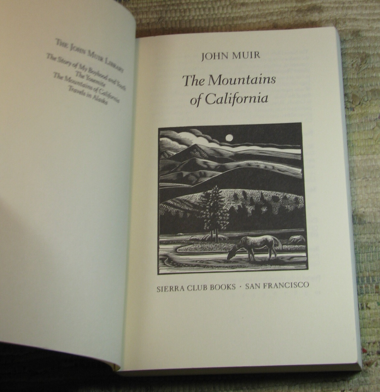 THE MOUNTAINS OF CALIFORNIA by John Muir 1988 Sierra Club First Edition Paperbac