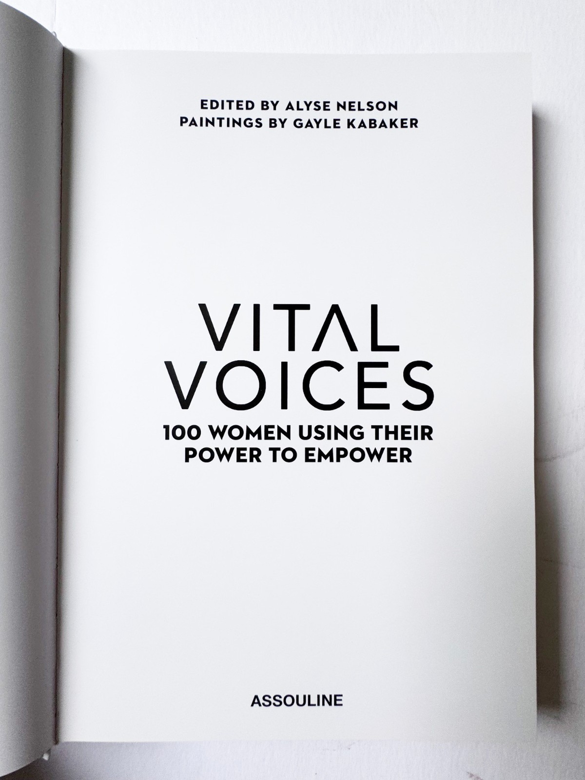 VITAL VOICES 100 Women Using Their Power to Empower ASSOULINE Hardcover 2020