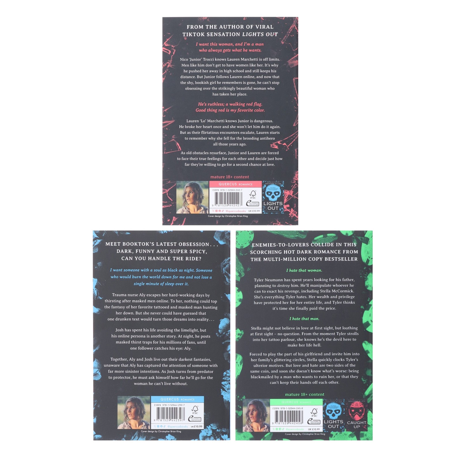 An Into Darkness Series by Navessa Allen 3 Books Set – Fic – PB