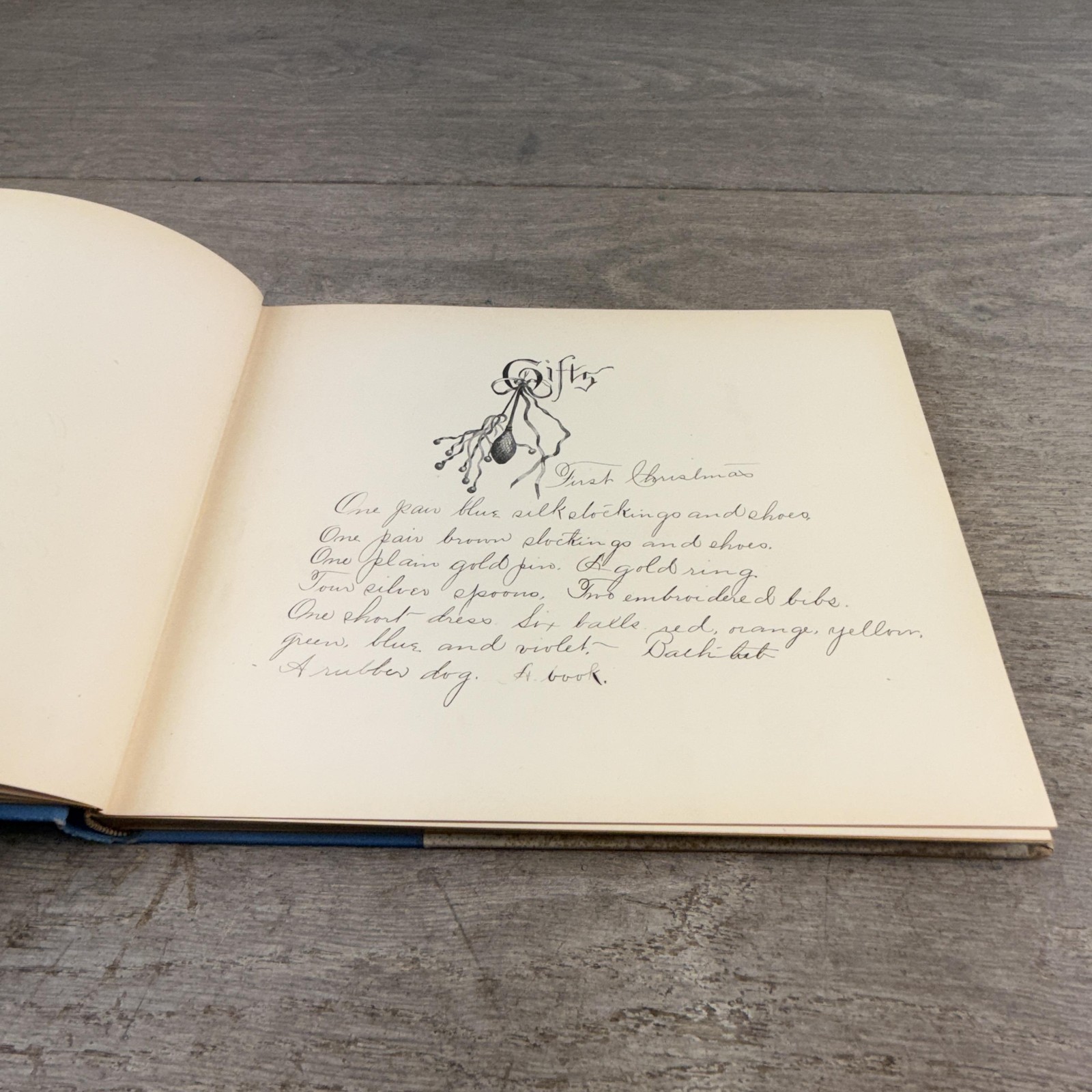 Vintage 1897 Baby’s Kingdom Annie F. Cox Baby Memory Book Hardcover Boston MA