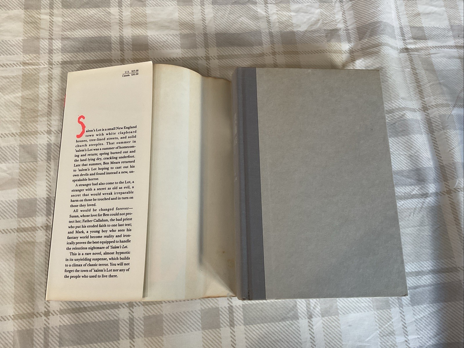 Salem’s Lot by Stephen King Jim Phiesen Art Hardcover Doubleday 1975
