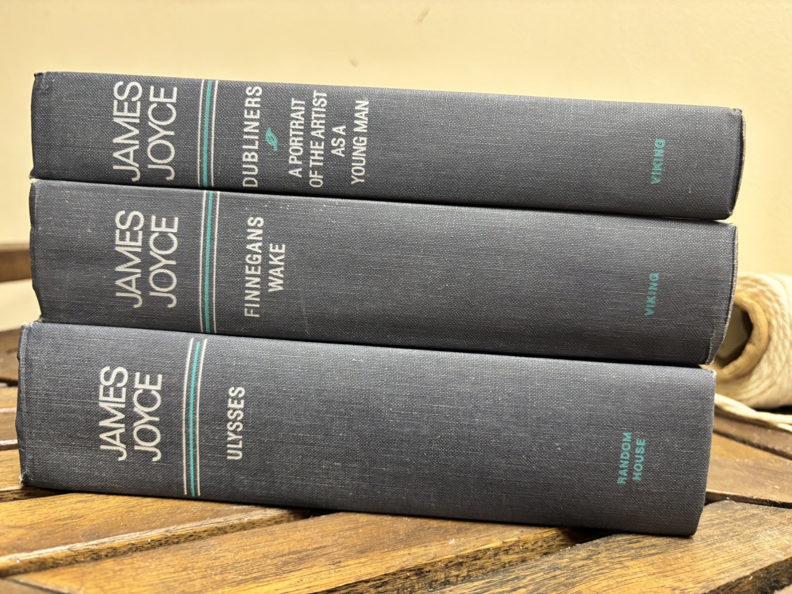 3 James Joyce Novels: Finnegans Wake, Ulysses, Dubliners By Viking Press