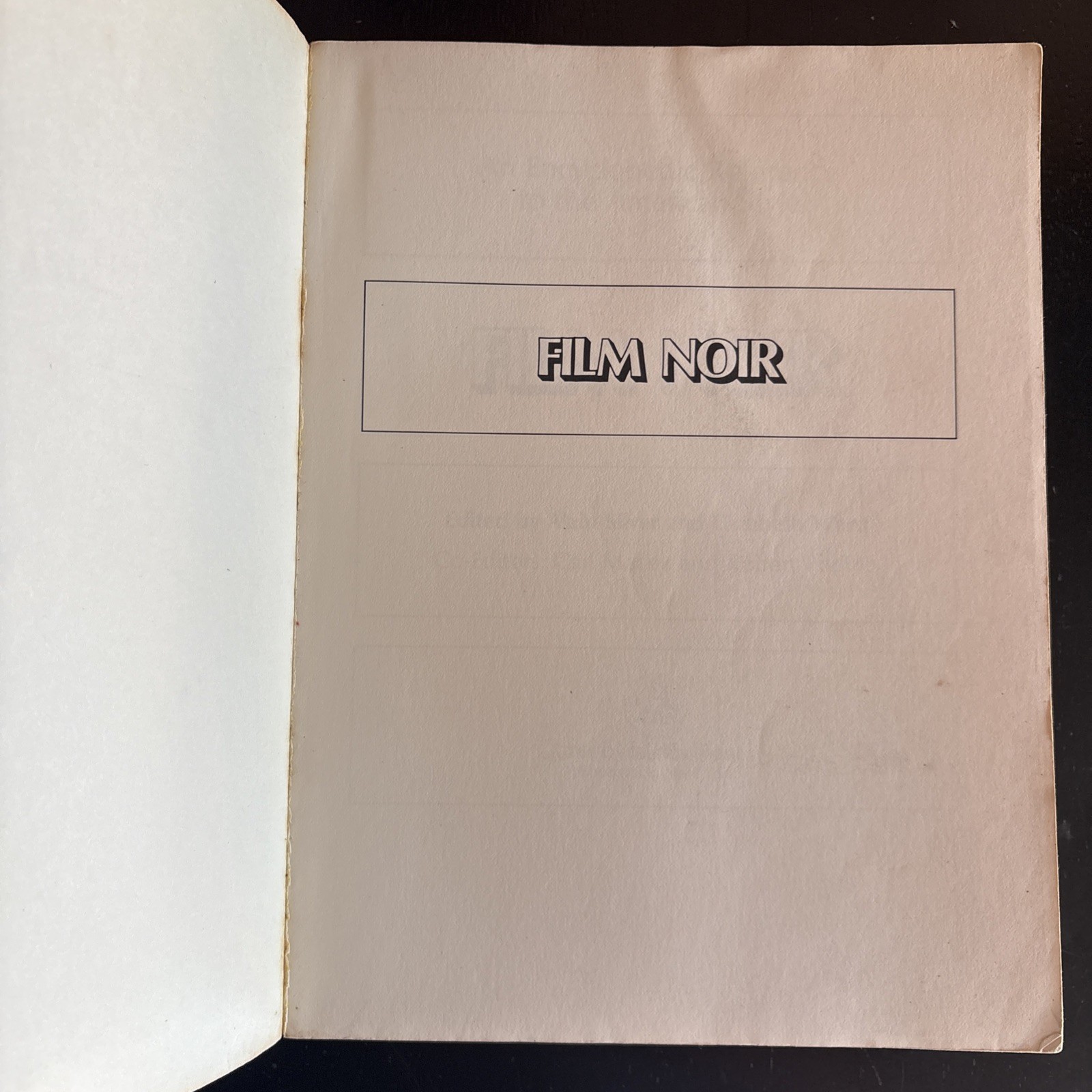 FILM NOIR: AN ENCYCLOPEDIC REFERENCE By Alain Silver and Elizabeth Ward PB 1979