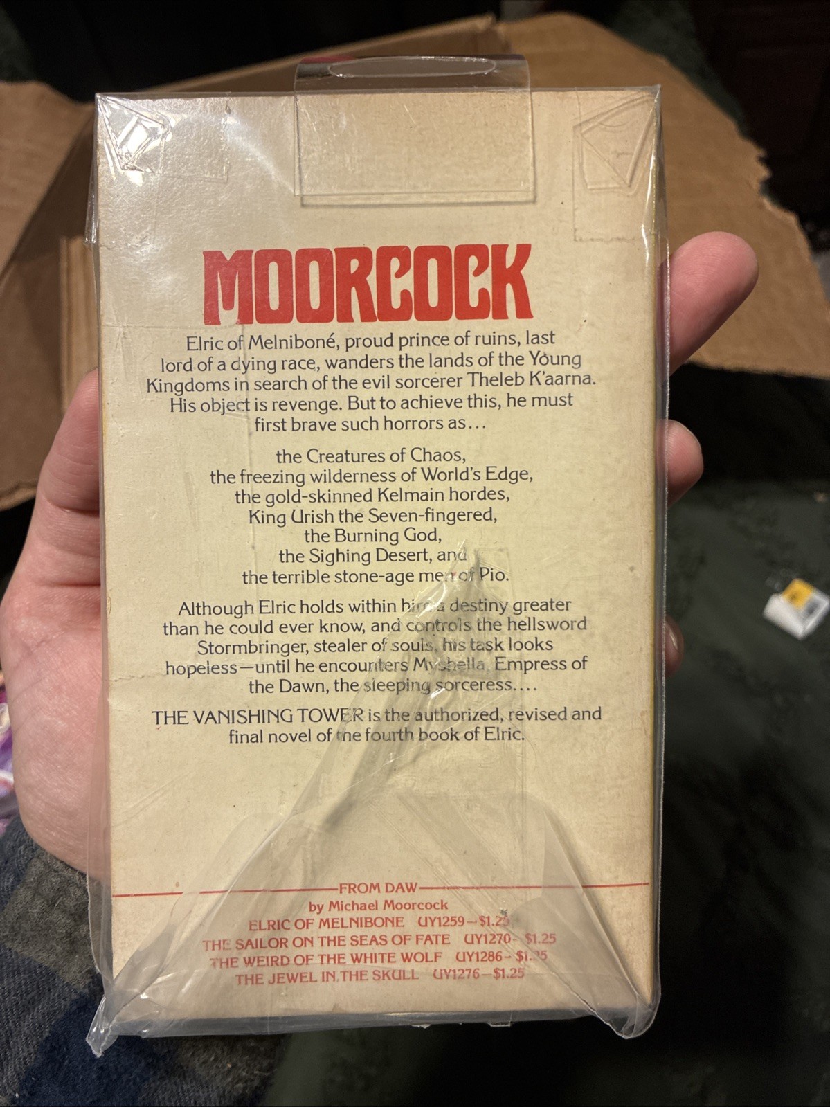 THE VANISHING TOWER Michael Moorcock 1st DAW Printing 1977 $1.25cover VG/F