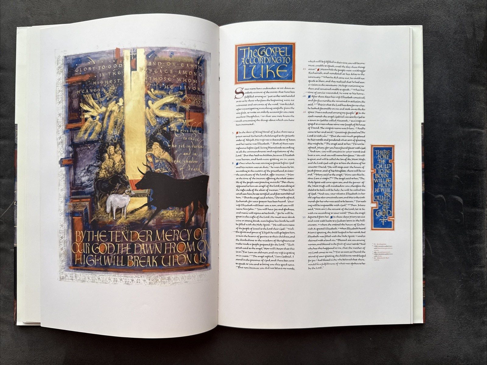 The Saint John’s Bible Gospels and Acts by Donald Jackson Hardcover 2005