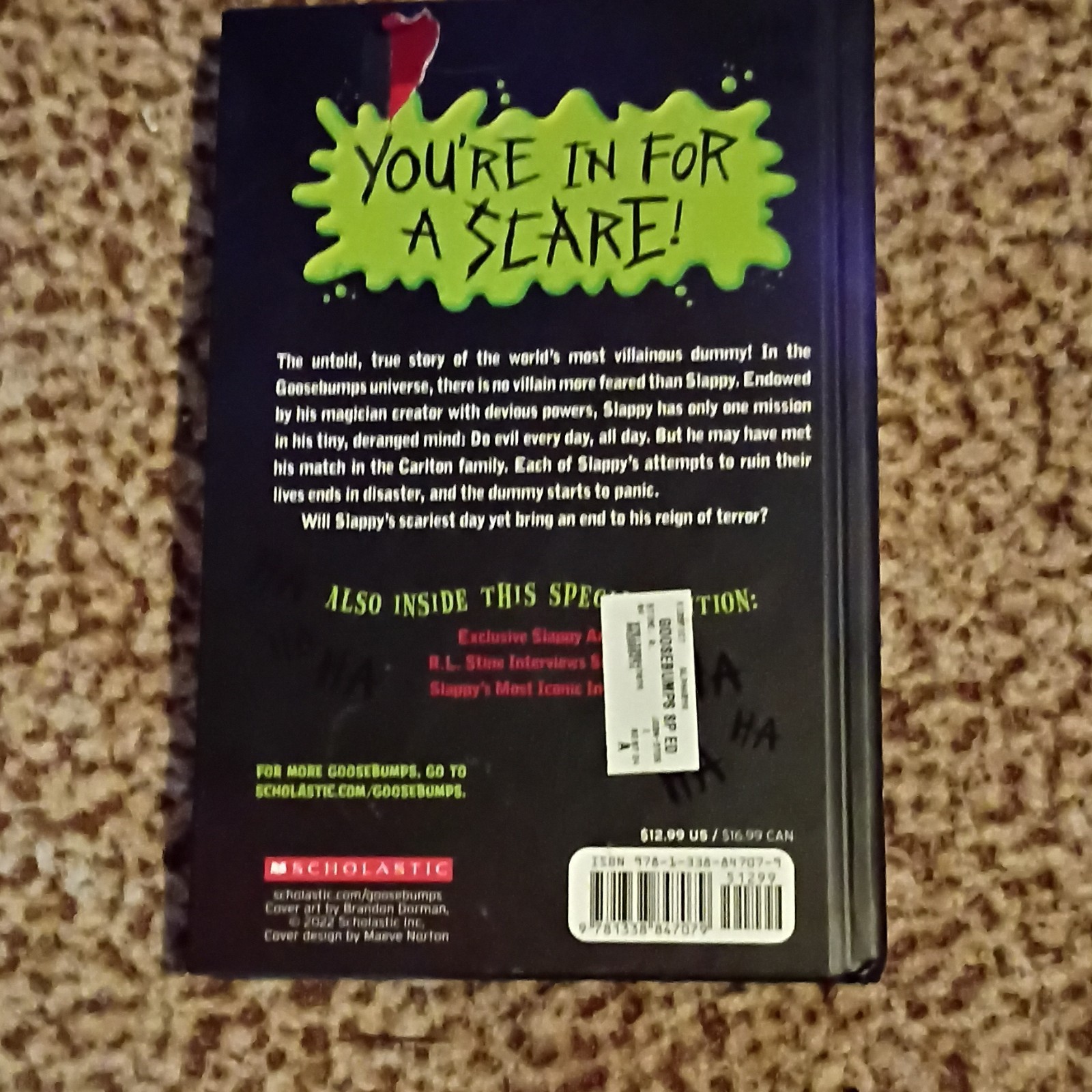 Goosebumps Beware! Special Edition Hardcover R. L. Stine Scholastic Horror