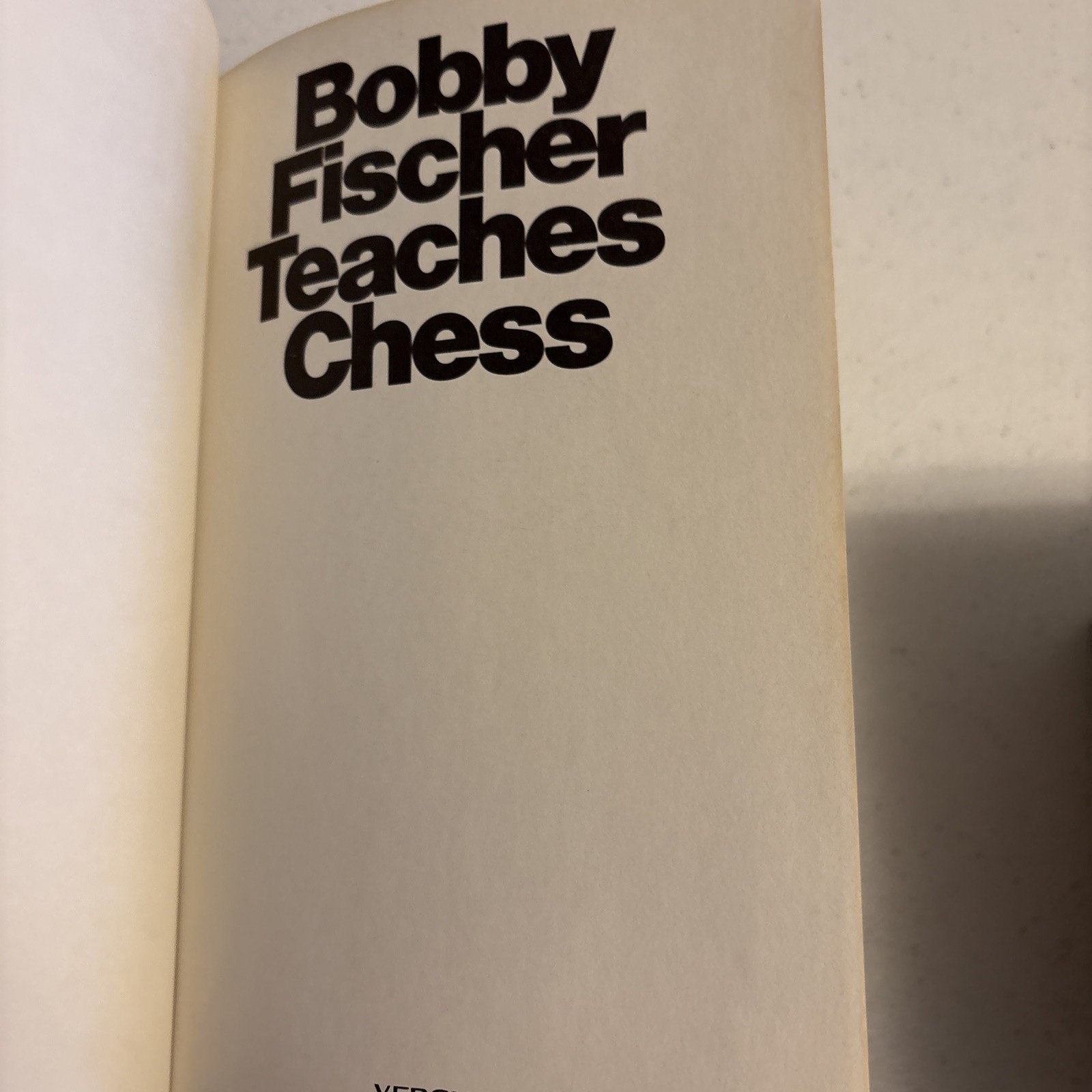Bobby Fischer Teaches Chess Hardcover Xerox 1966 fourth printing