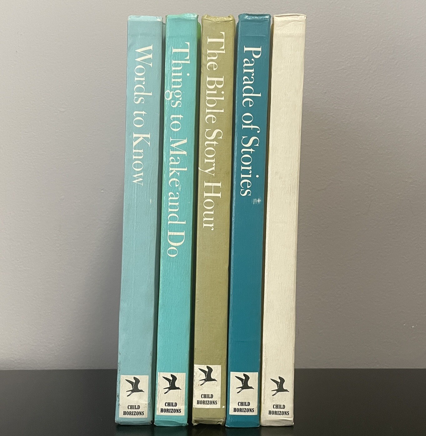 Child Horizons Book Lot of 5 Various Titles Vintage Hardcover Home Schooling