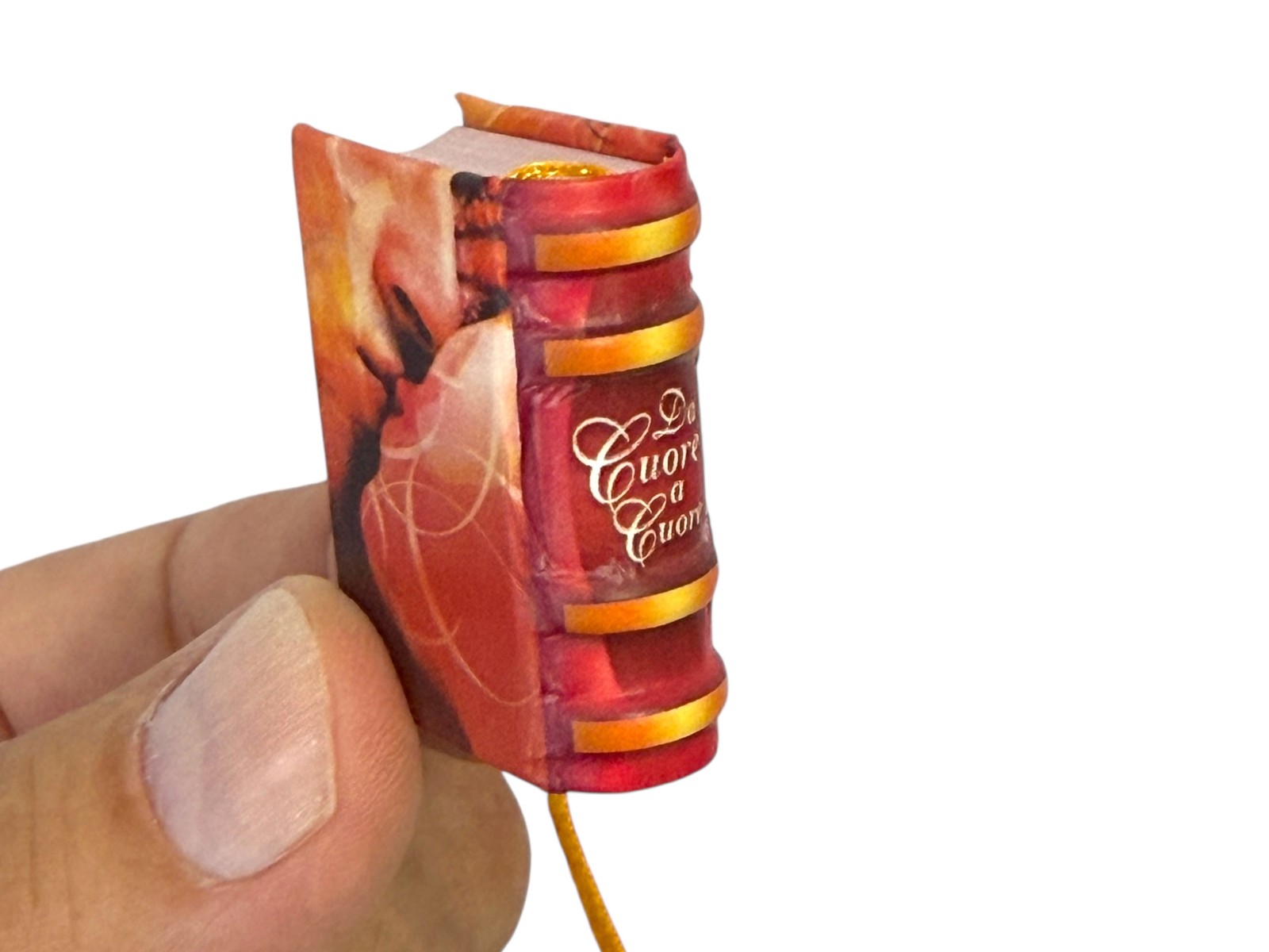 Da Cuore a Cuore 1.40″ Mini Book in Italian 230 pages. easy read, hardcover new