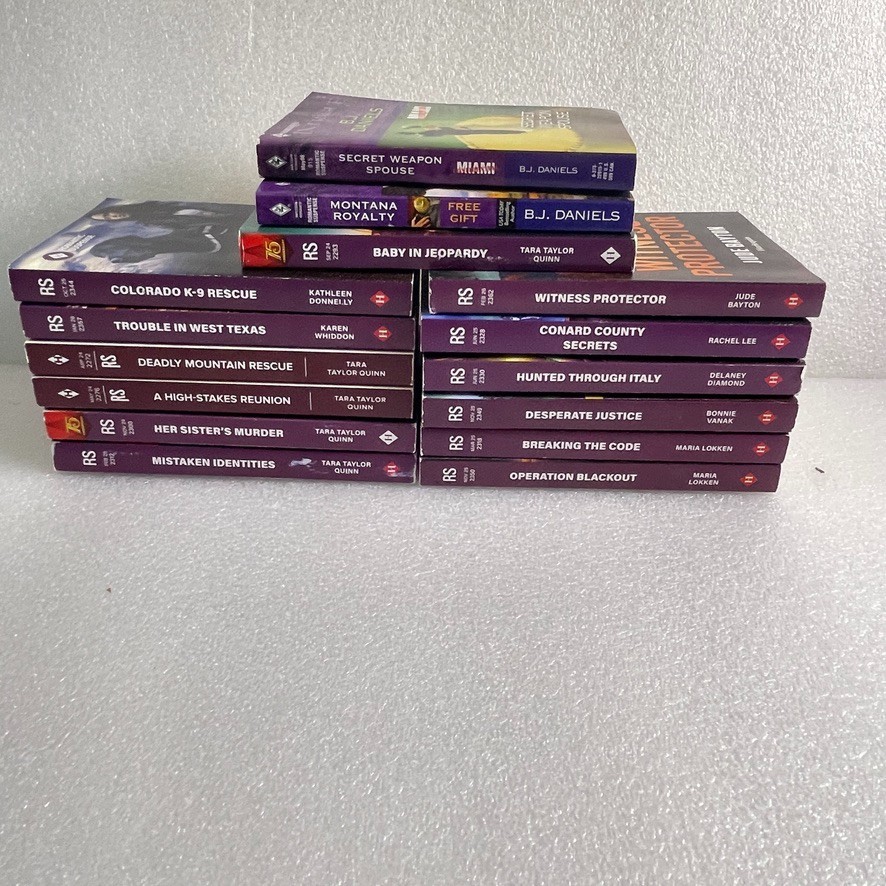 Harlequin Romantic Suspense Intrigue Book Lot 15 Tara Taylor Quinn BJ Daniels