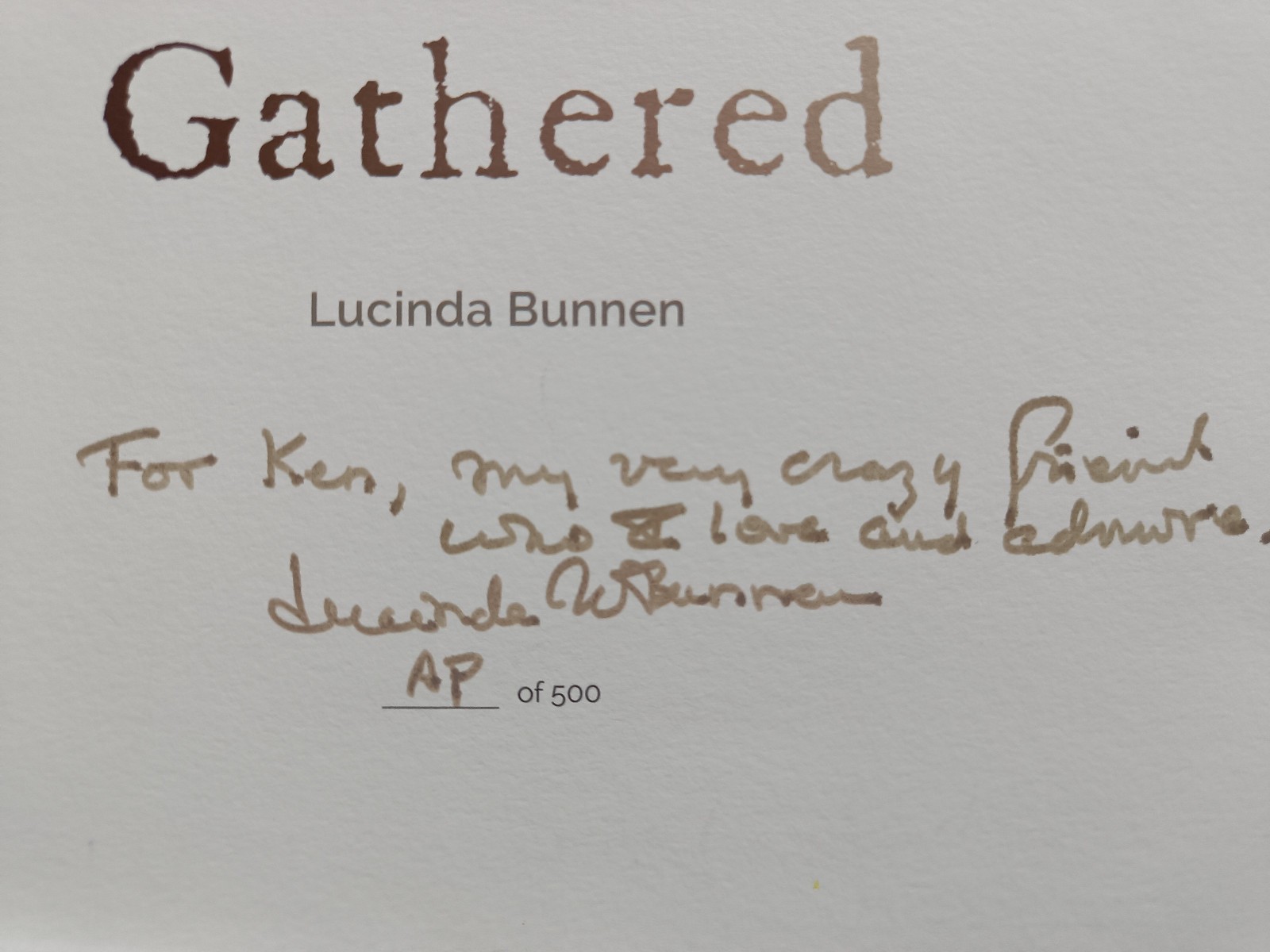 Gathered_Lucinda Bunnen_Wabi-Sabi Art Books_2-vol Set_Signed_AP/500_Very Good