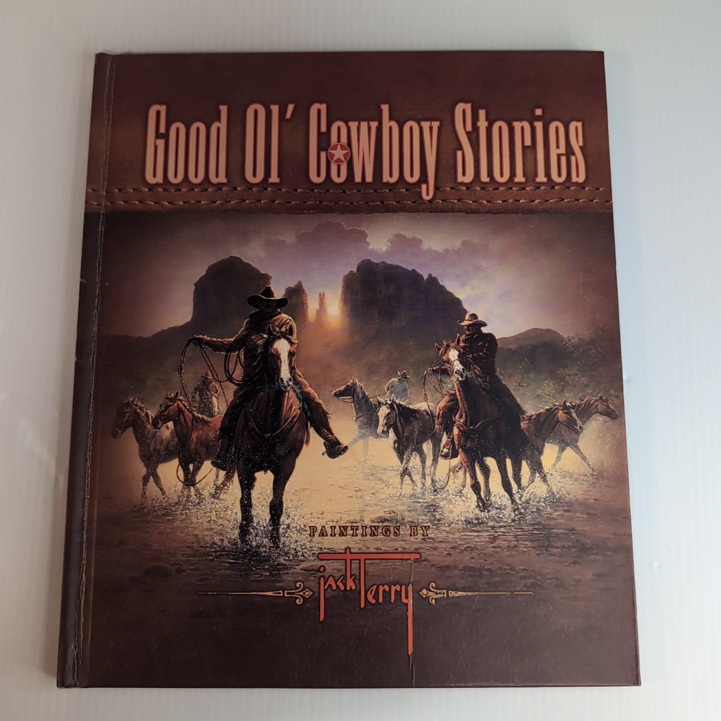 Good Ol Cowboy Stories Paintings Nonfiction Book Western Jack Terry Art HC