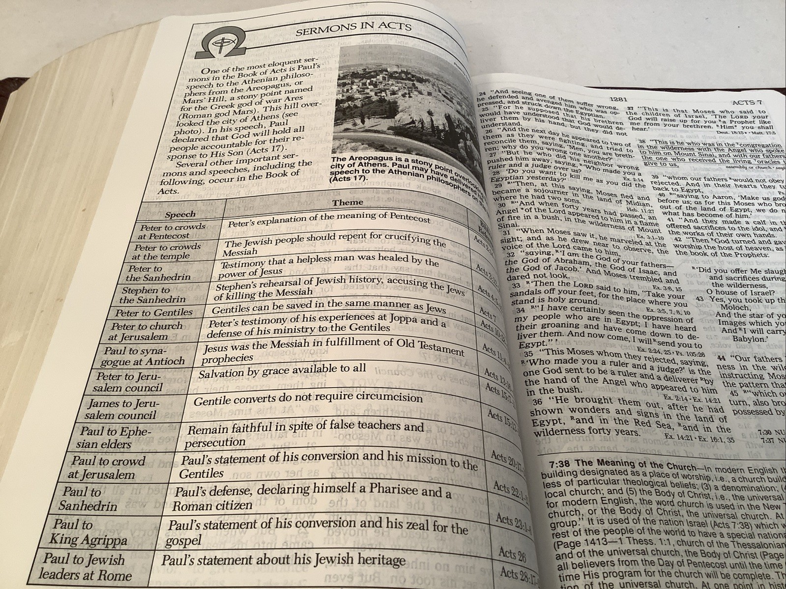 The New Open Bible NKJV Large Print Nelson New King James Bonded Leather