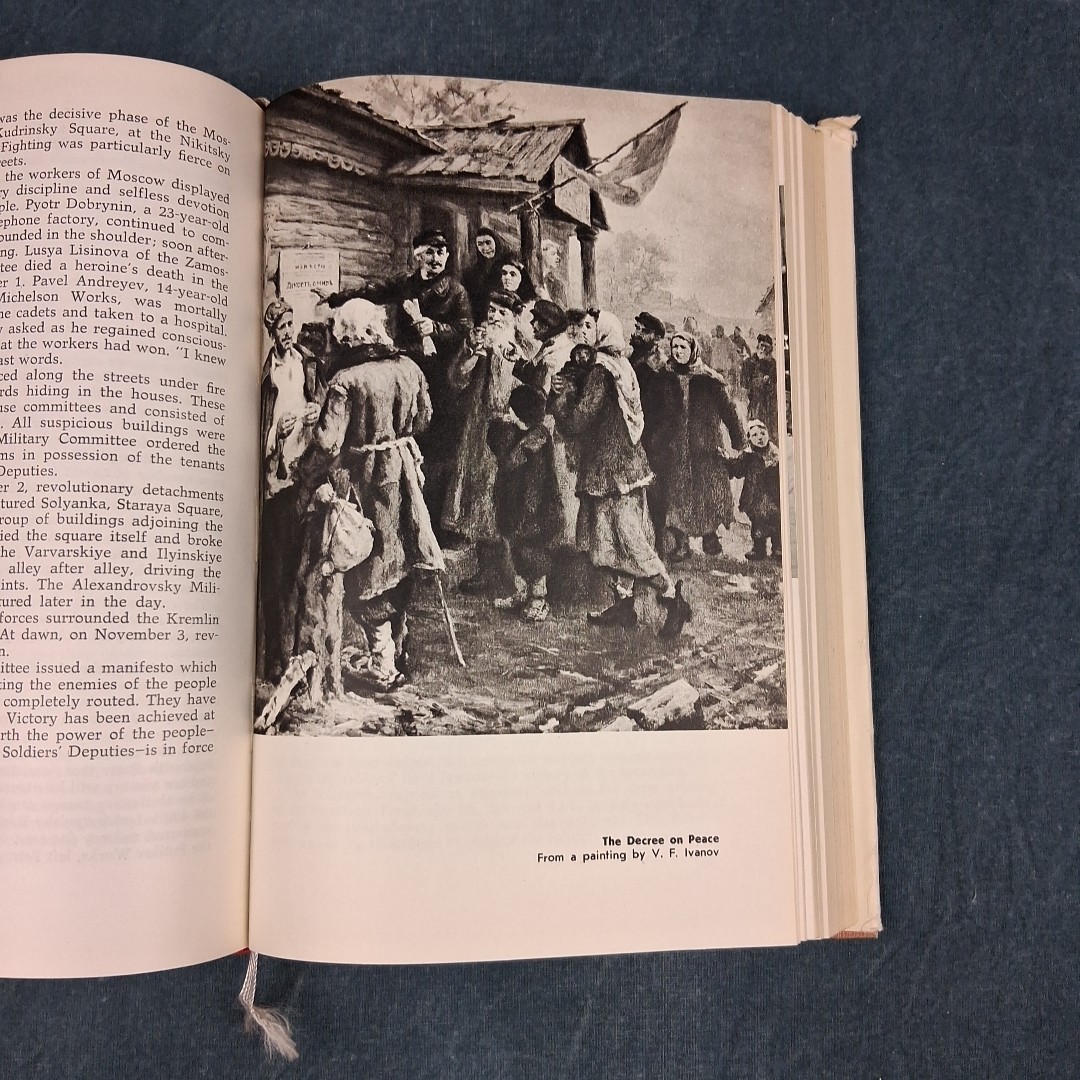 History of the October Revolution Sobolev 1966 First Edition HC/DJ