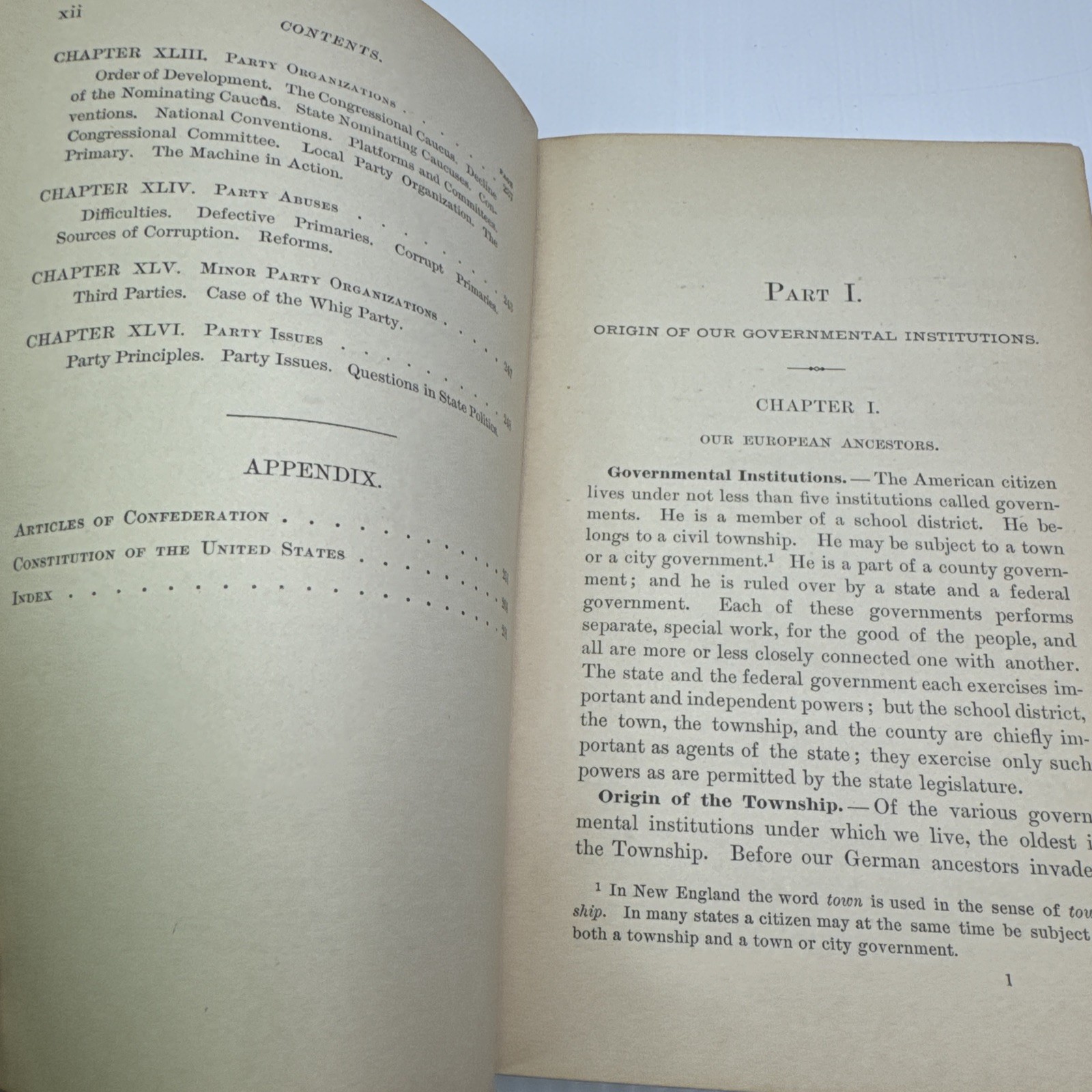 Our Government How it Grew What it Does How it Does it Jesse Macy 1891 Antique