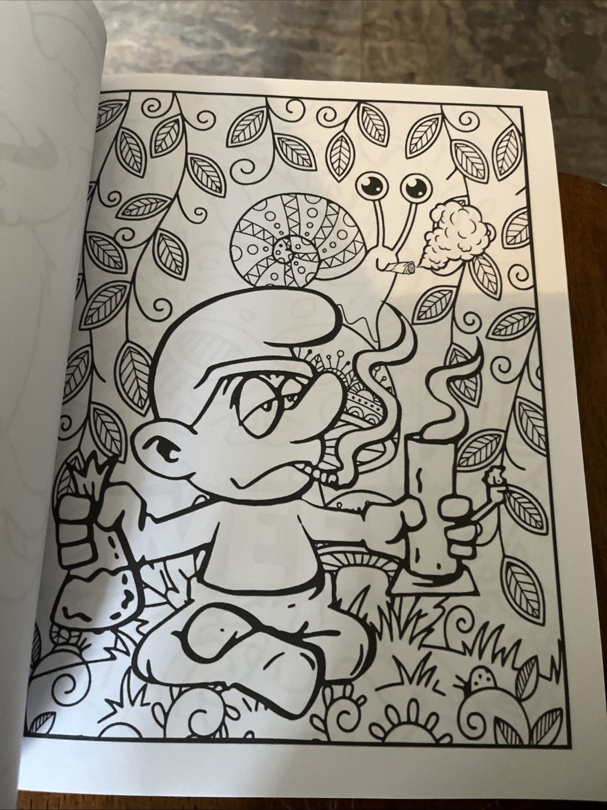 90’s Cartoon Stoner Coloring Book Paperback Made in USA — NOT FOR KIDS