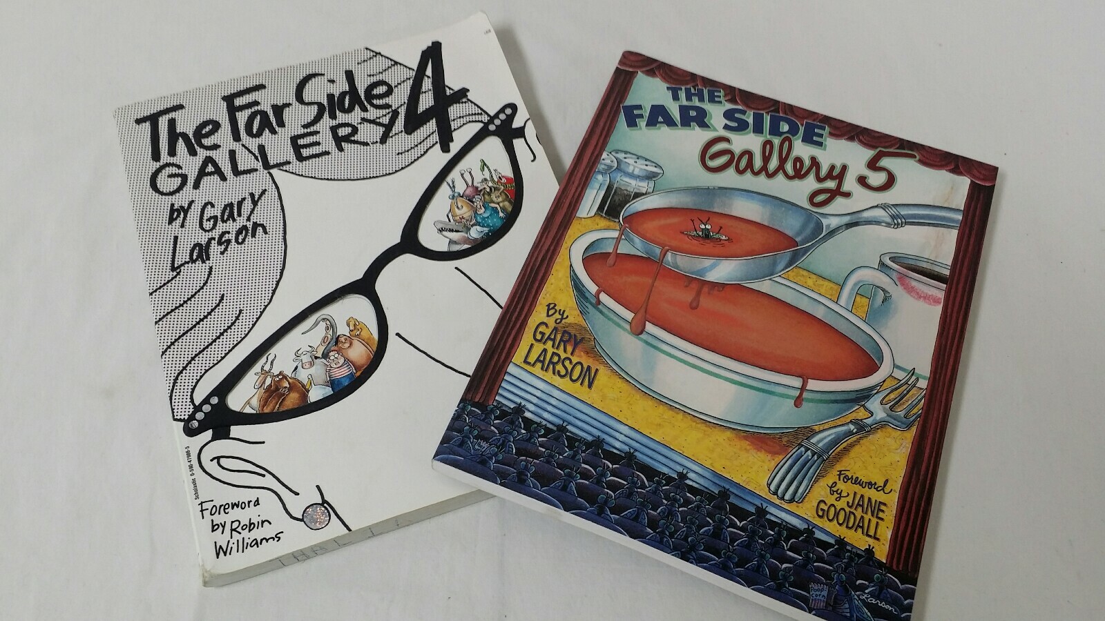 The Far Side Gallery 4 & The Far Side Gallery 5 Books by Gary Larson Excel/Good