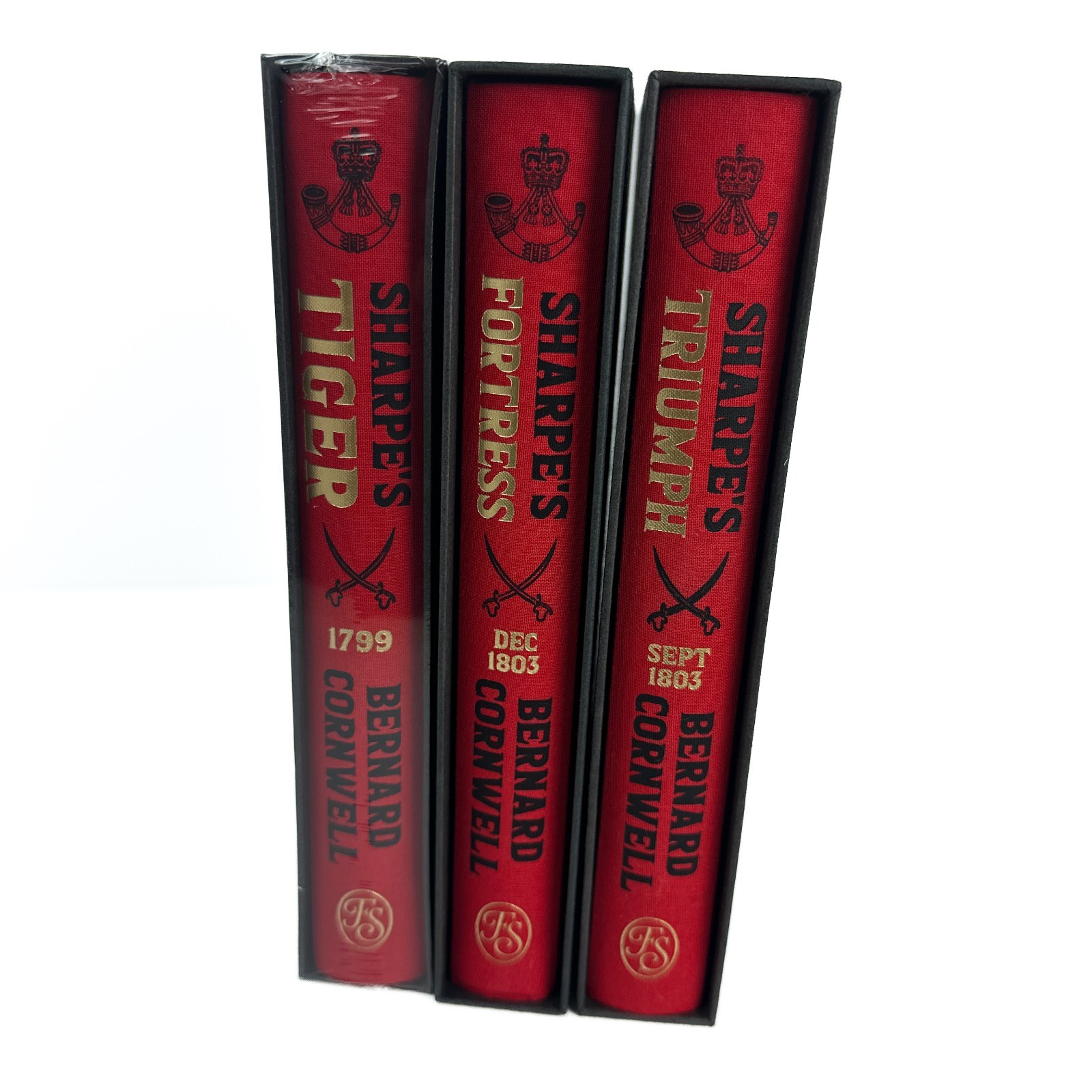 Folio Society Sharpe’s Tiger Triumph Fortress Set Bernard Cornwell India 3 Books