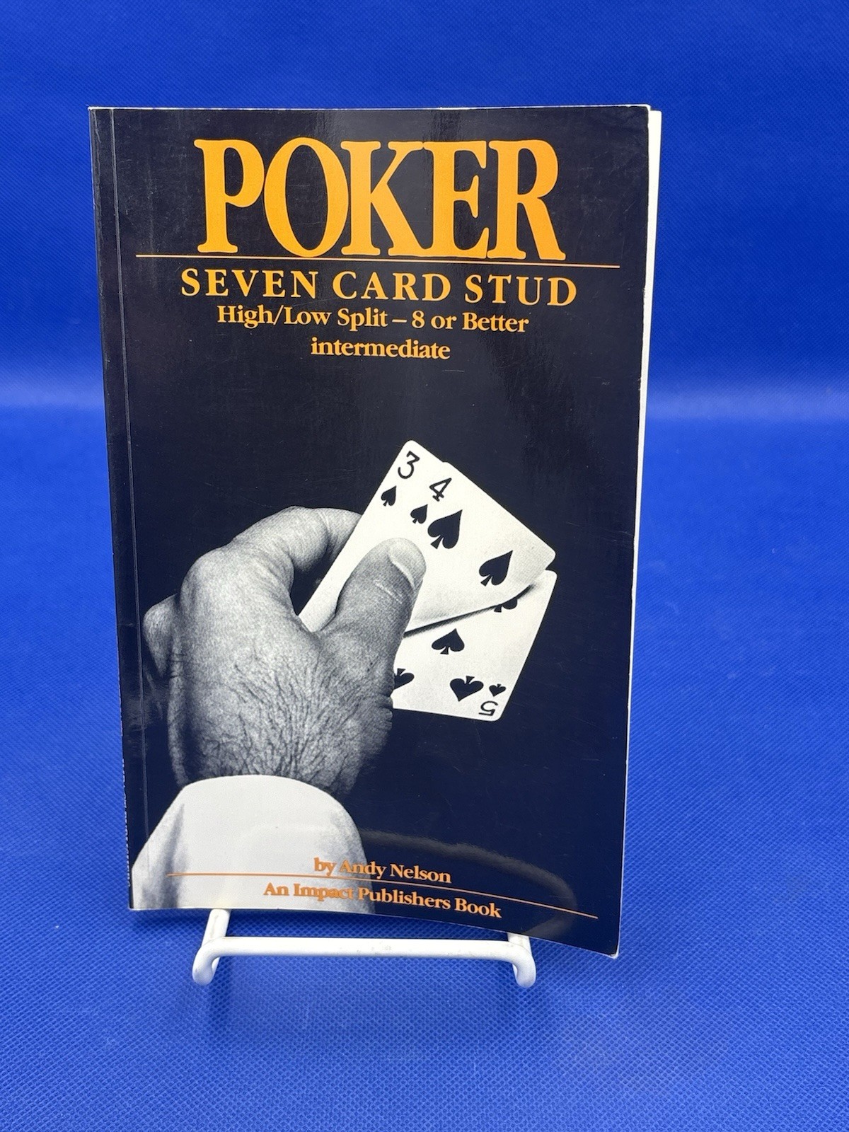 Vintage Rare 7 Card Stud Poker Casino Gambling Paperbacks, 5 Book Lot