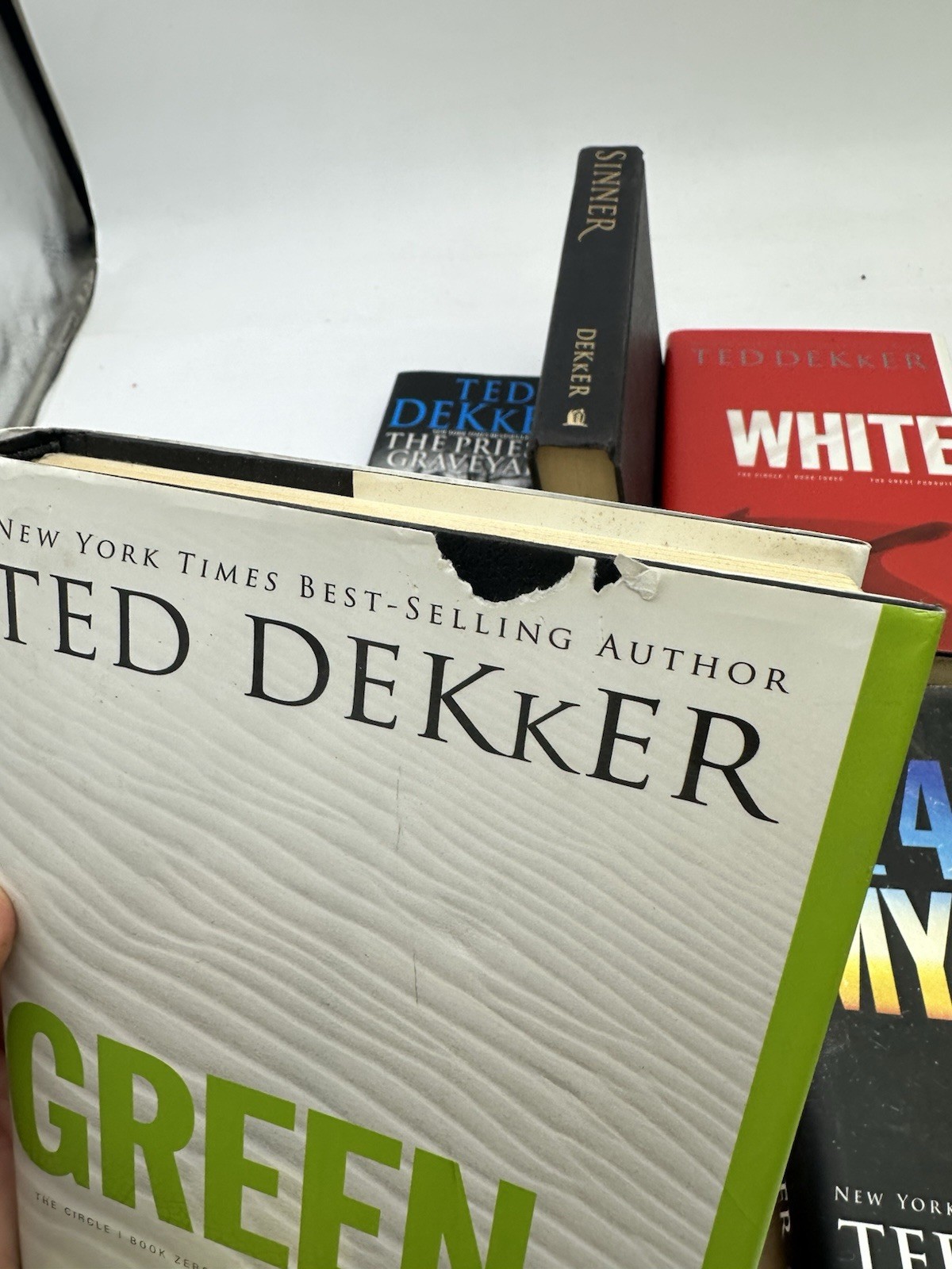 Ted Dekker (4) Hardback And (1) Soft Cover Lot 5 Books White Green 49th Mystic