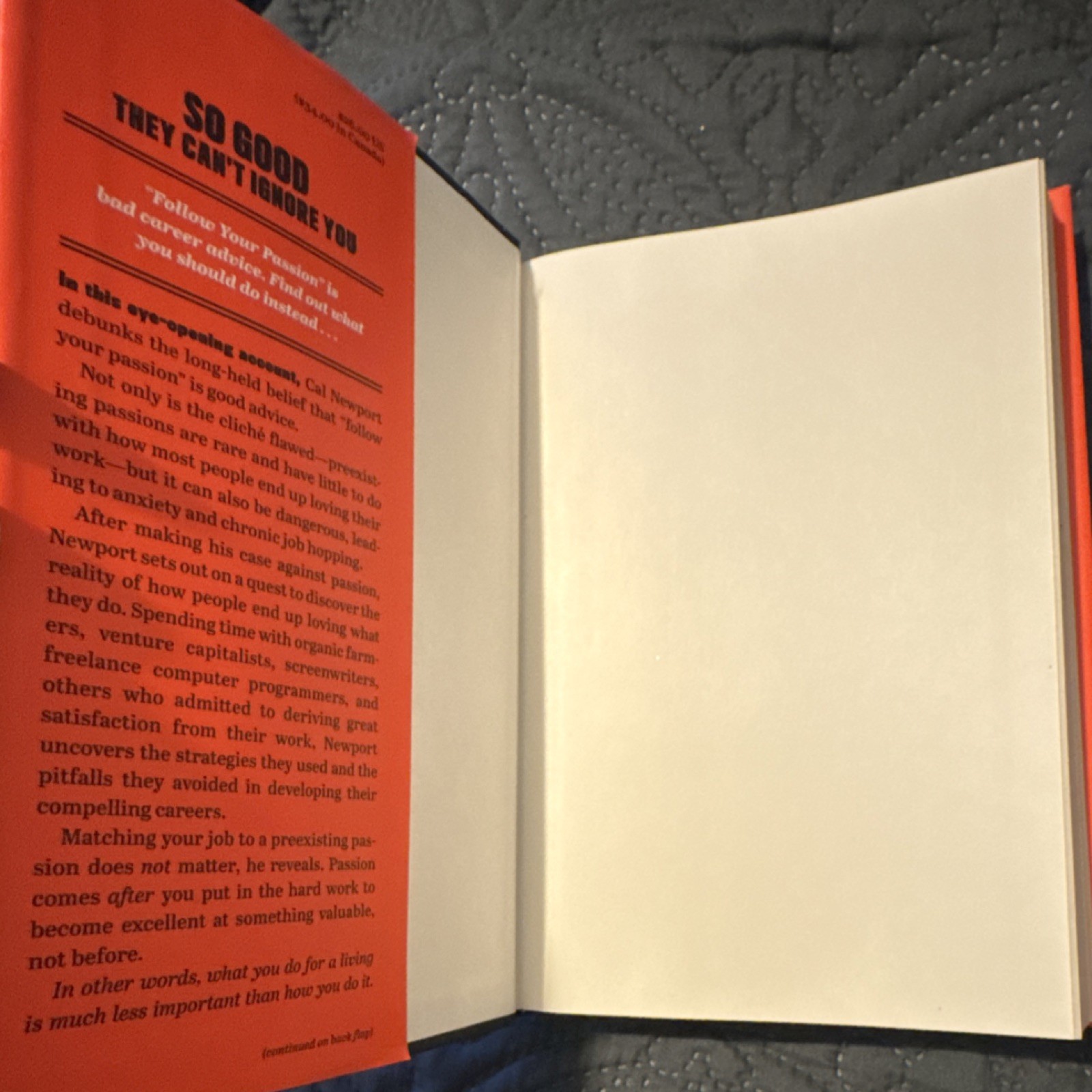 Cal Newport So Good They Can’t Ignore You Hardcover Career Nonfiction