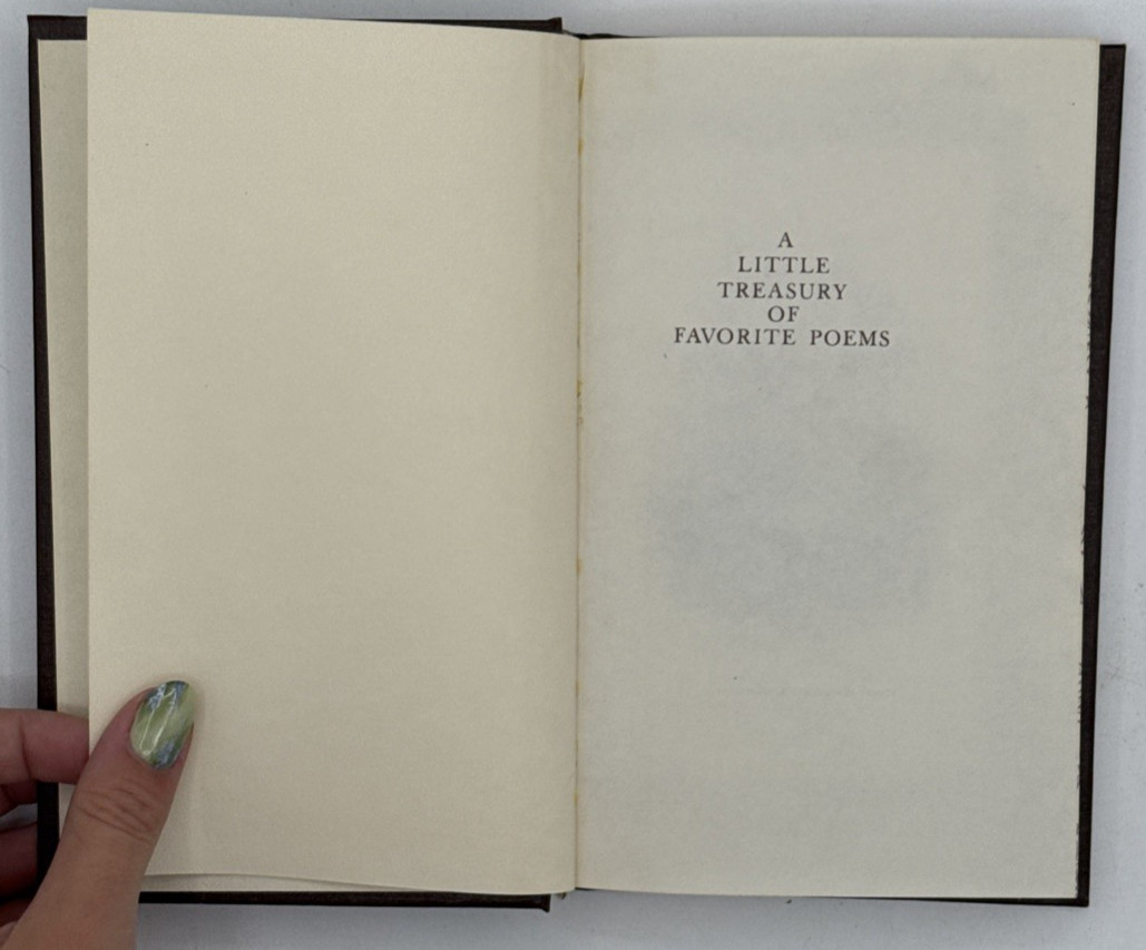 A Little Treasury of Favorite Poems by Varied Authors, HC Book 1978, B175