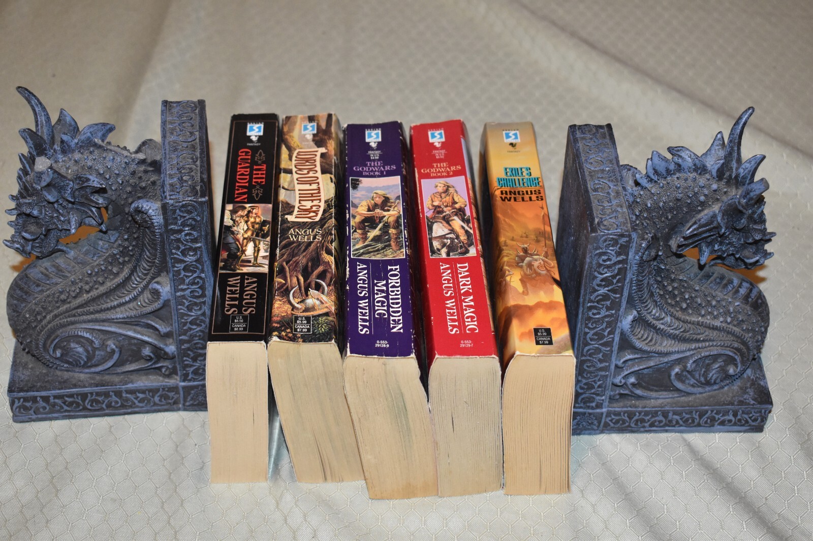 Angus Wells Lot (1st Edition/Varied Print, paperbacks, Dark, Forbidden Magic)