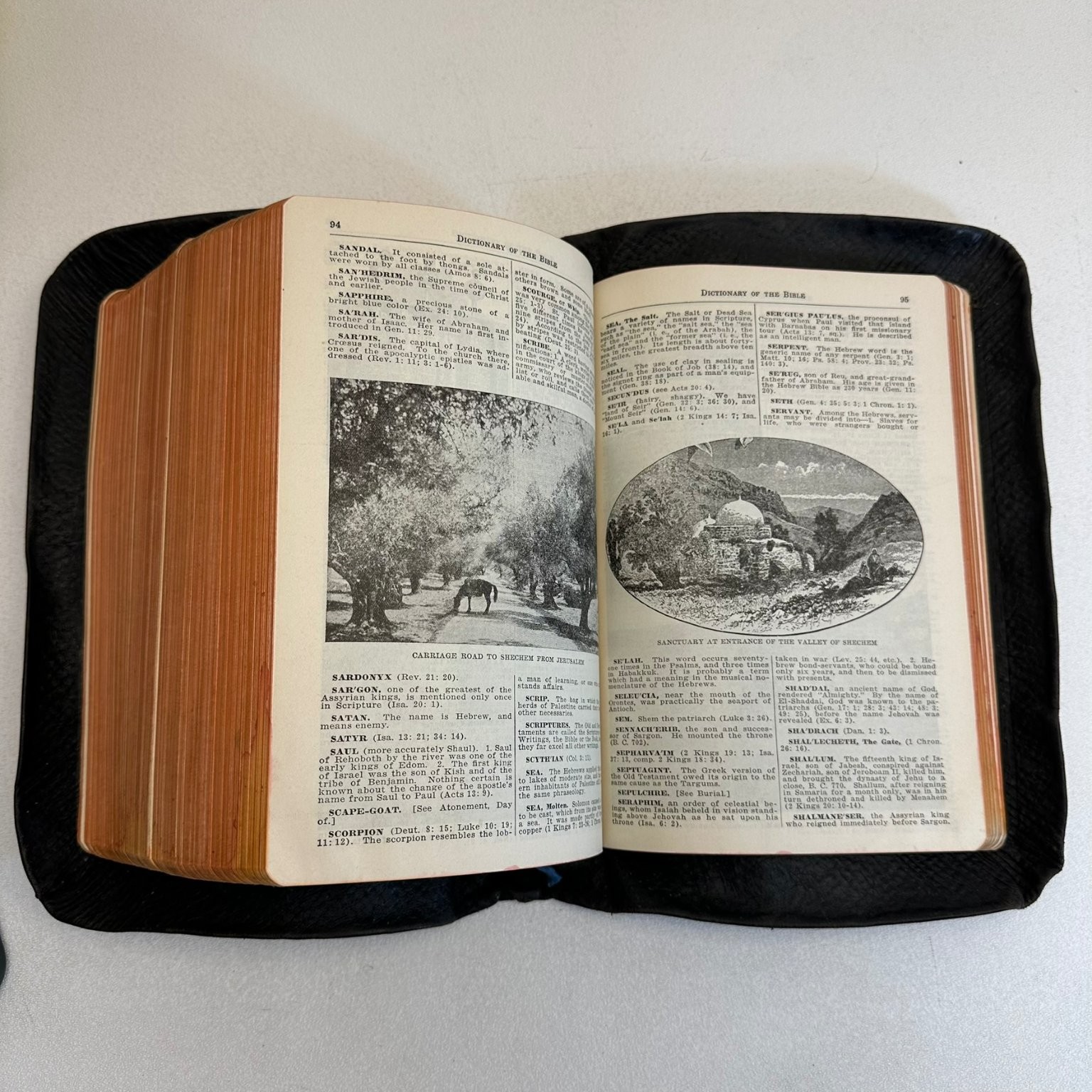 Holy Bible Cyclopedic Indexed Self-Pronouncing Red Letter 1938 Hertel KJV