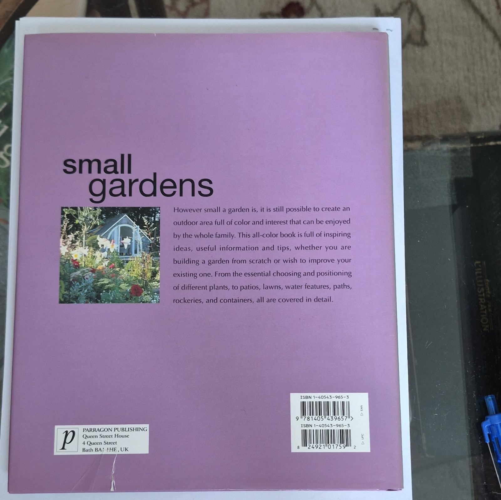 David Squire Small Gardens Hardcover 2002 Parragon Publishing Illustrated