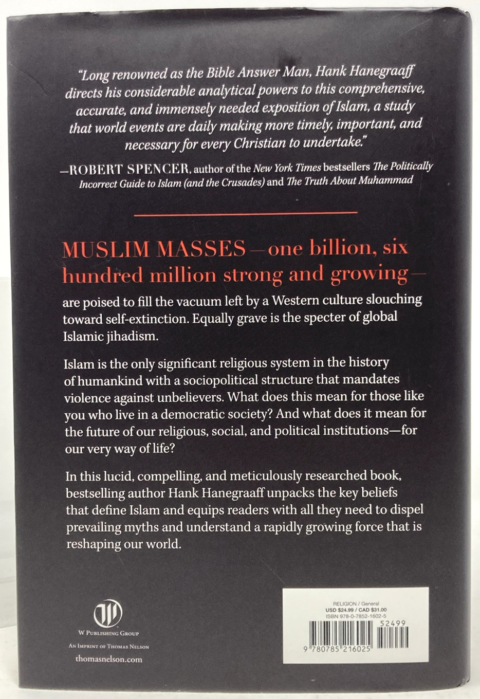 Muslim by Hank Hanegraaff – Hardcover Book