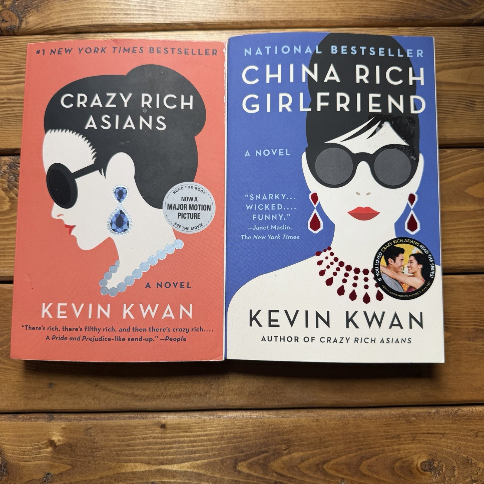 China Rich Girlfriend & Crazy Rich Asians by Kevin Kwan Paperback Novel Bundle