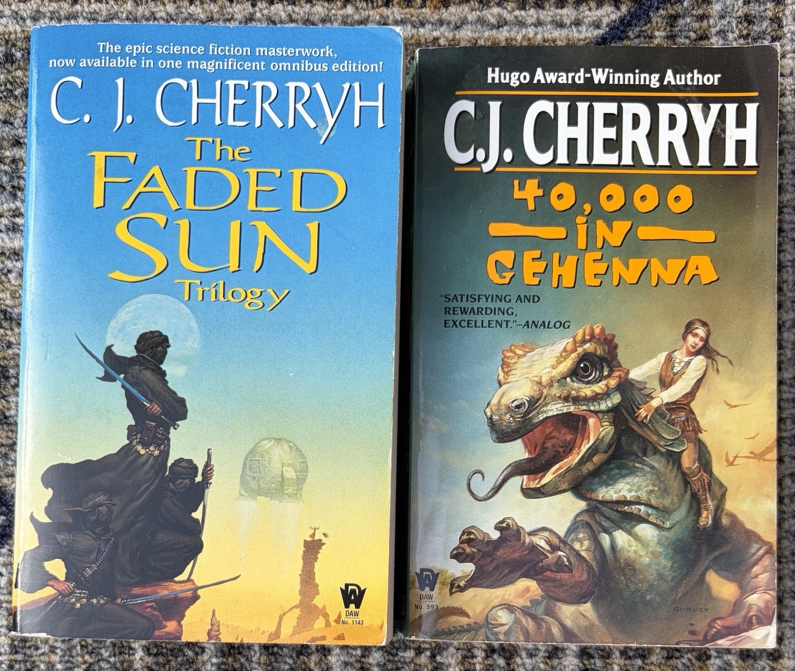 C.J. Cherryh Mixed Lot of 15 Faded Sun Triology-Chanur-Alliance Union + More
