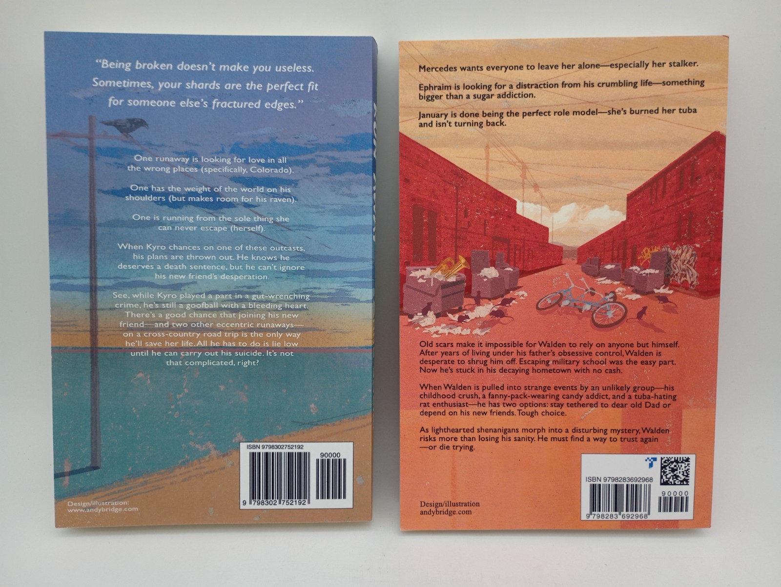 Run Away & Hijinks by Anne Social, Paperbacks, LOT, Indie YA Novels, 2024, NEW