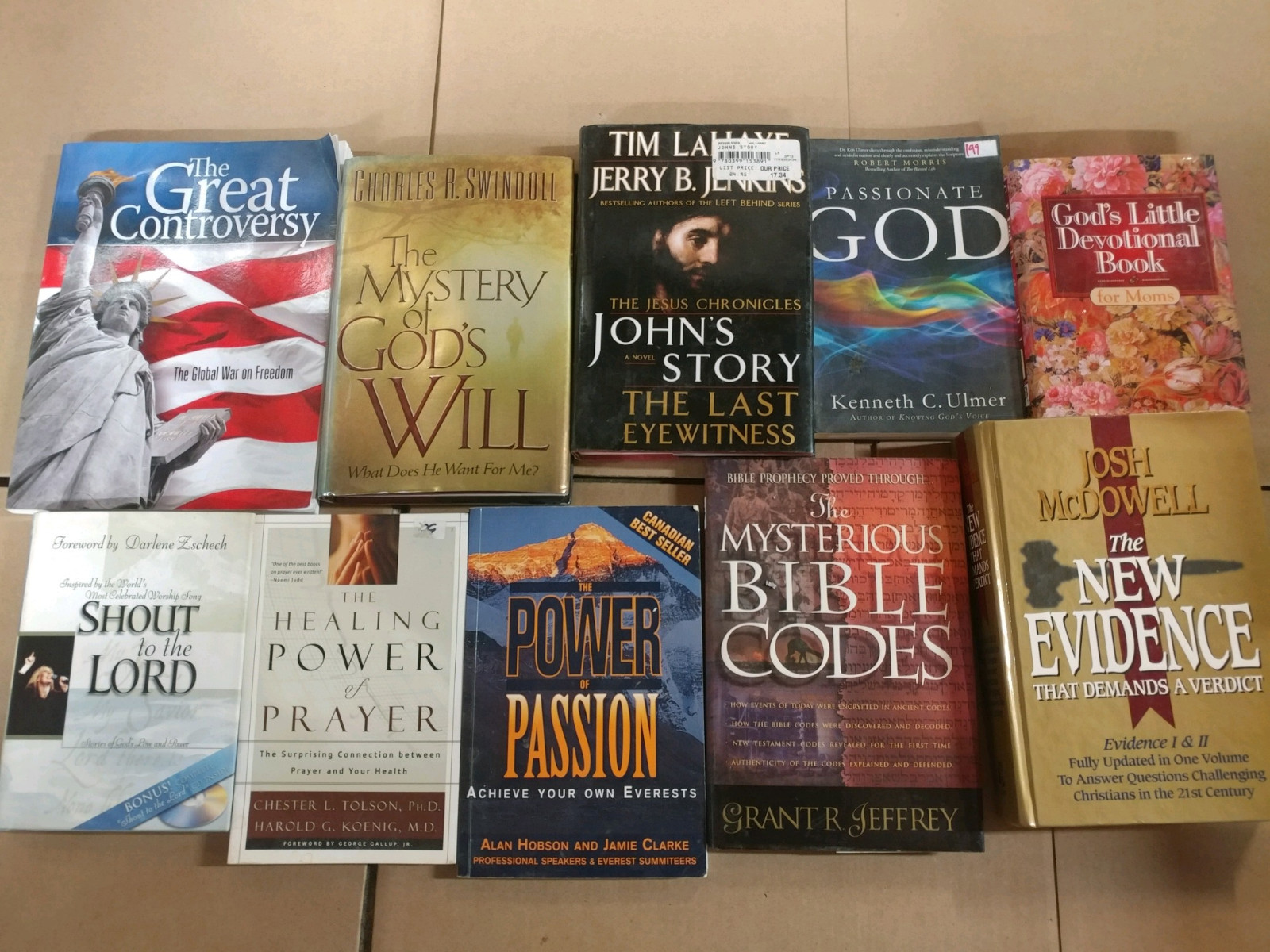 Lot of 10 Pounds LB Christian Prayer Bible Jesus Theology Story Book RANDOM*MIX