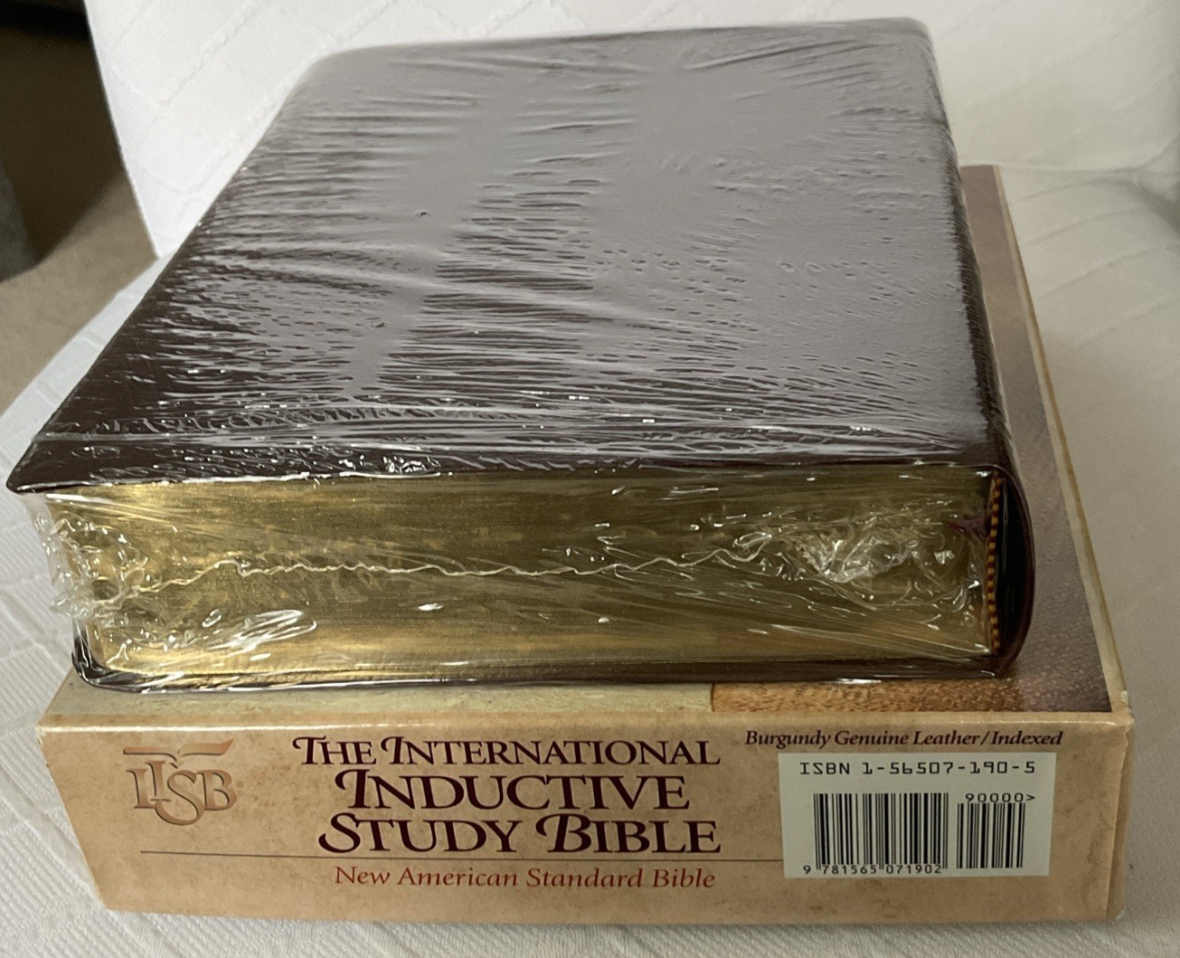 The International Inductive Study Bible NASB Burgundy Genuine Leather Brand New
