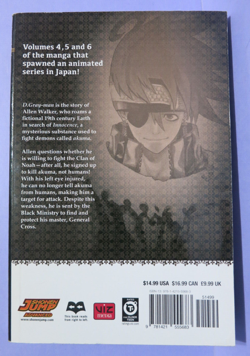 D. Gray Man by Katsura Hoshino Books 1, 2, 3, 4-5-6, & 7-8-9 in 5 PB Manga