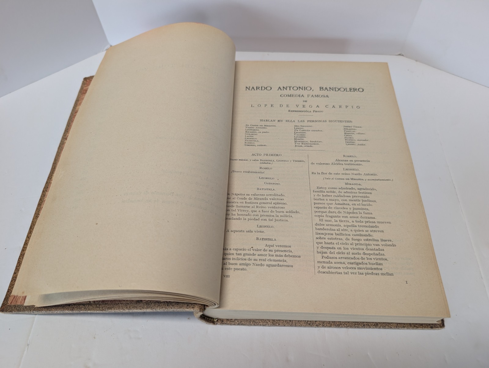 LOPE DE VEGA Obras Dramaticas 13 Leather Bound Volumes 1916-1920 GORGEOUS SET!