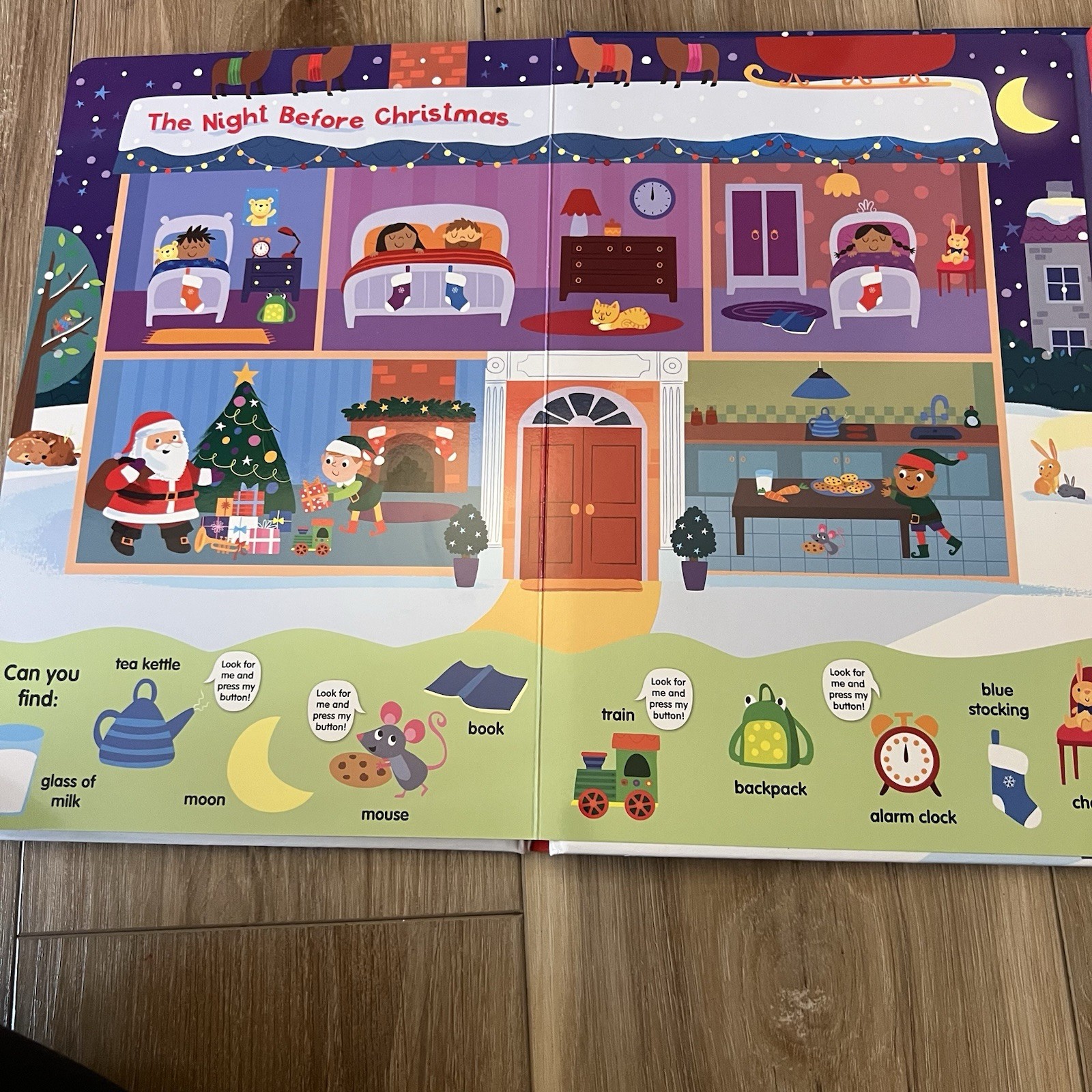 Search & Find Christmas Fun Sound Book – 30 Interactive Buttons – Tested/Works!