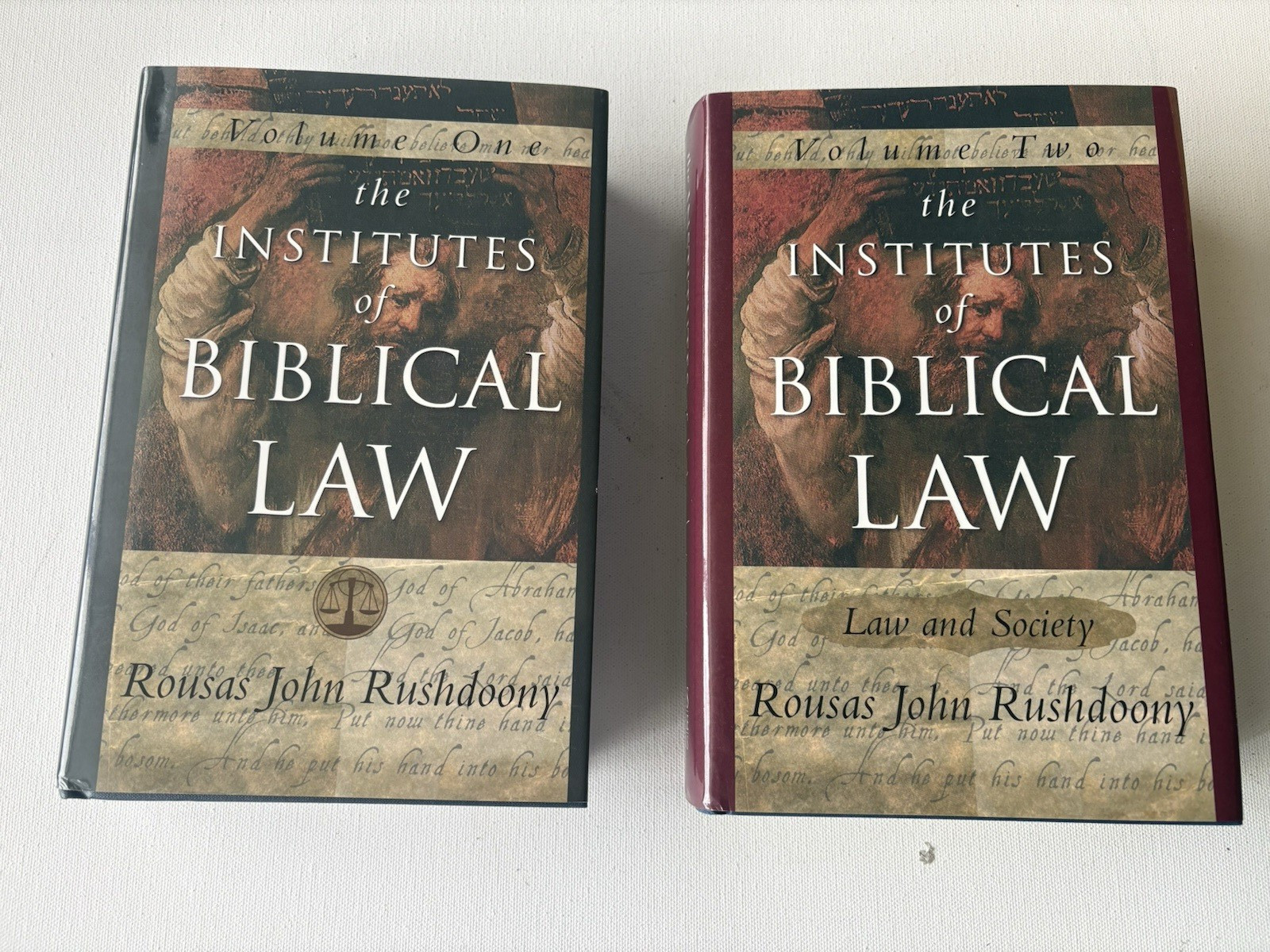 The Institutes of Biblical Law Volumes 1 &2 Rousas John Rushdoony