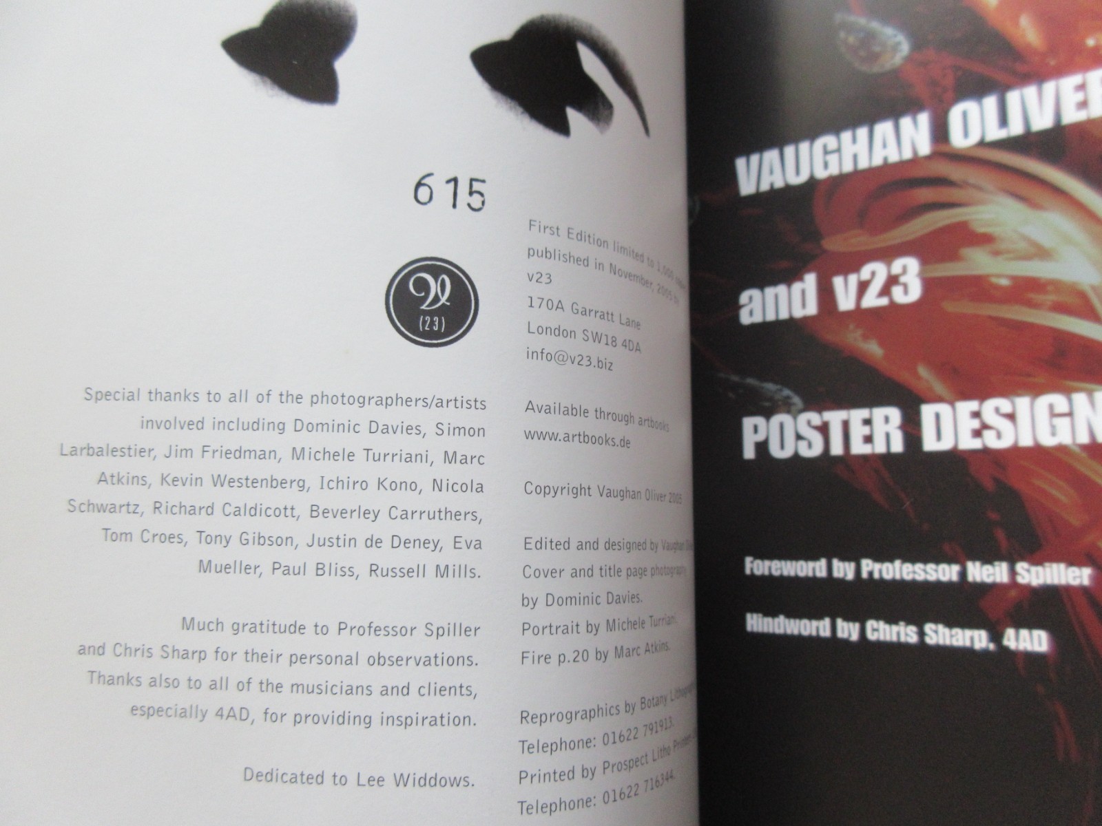 Vaughan Oliver and v23 Poster Designs UK Book 4AD Envelope Lush Pixies Red House