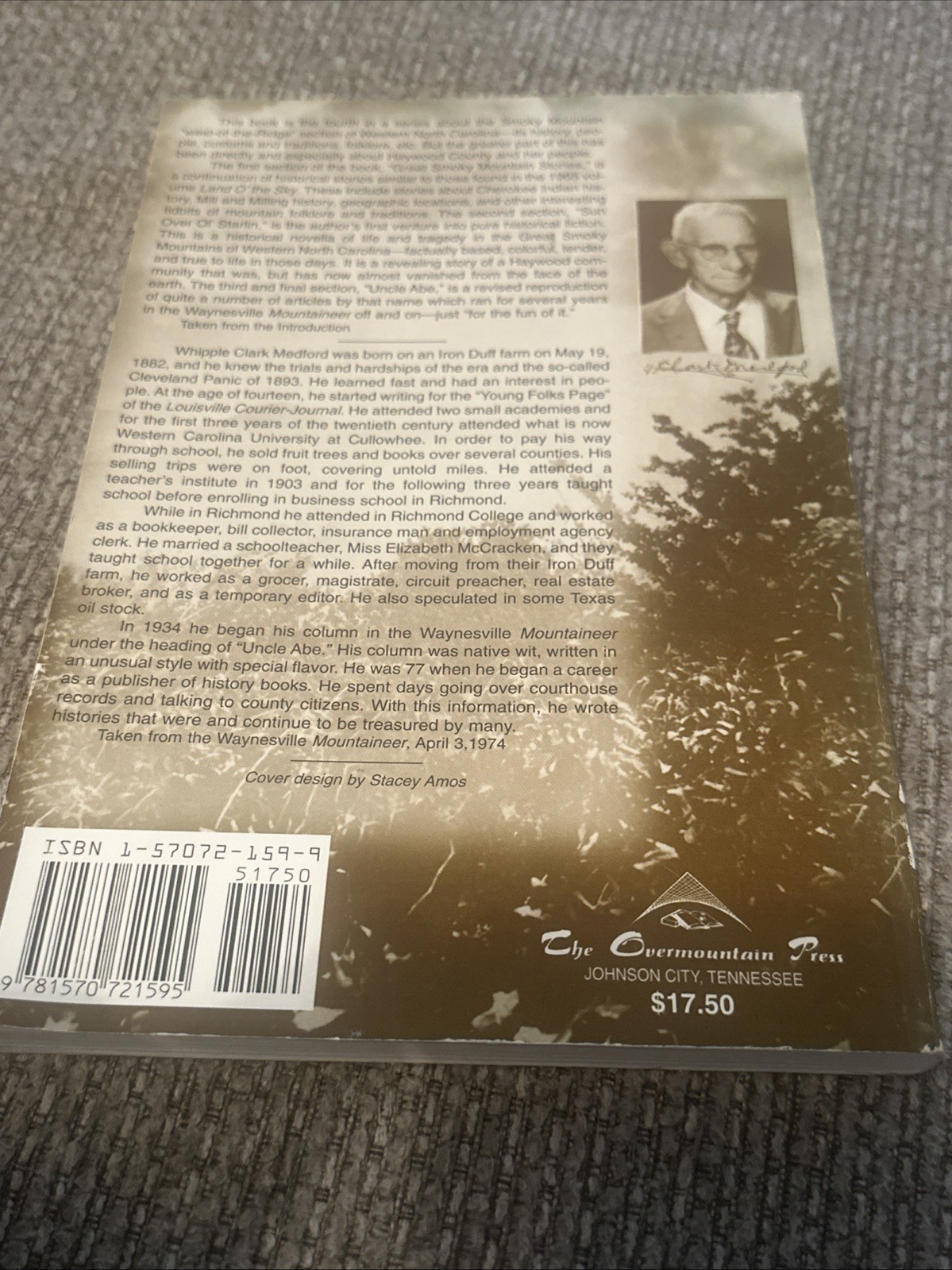 1966 Great Smoky Mountain Stories book W Clark Medford