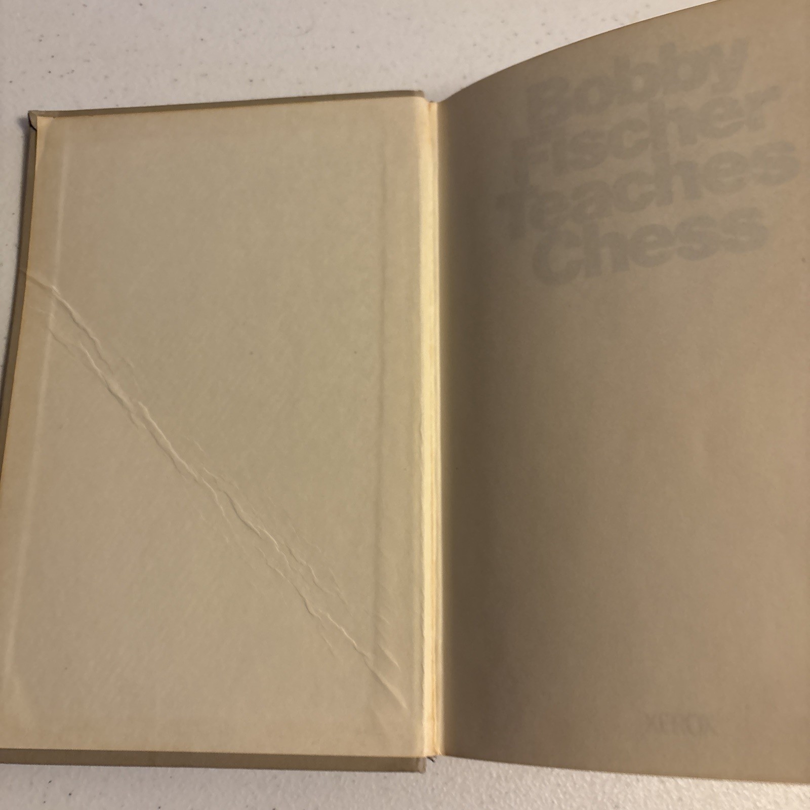Bobby Fischer Teaches Chess Hardcover Xerox 1966 fourth printing