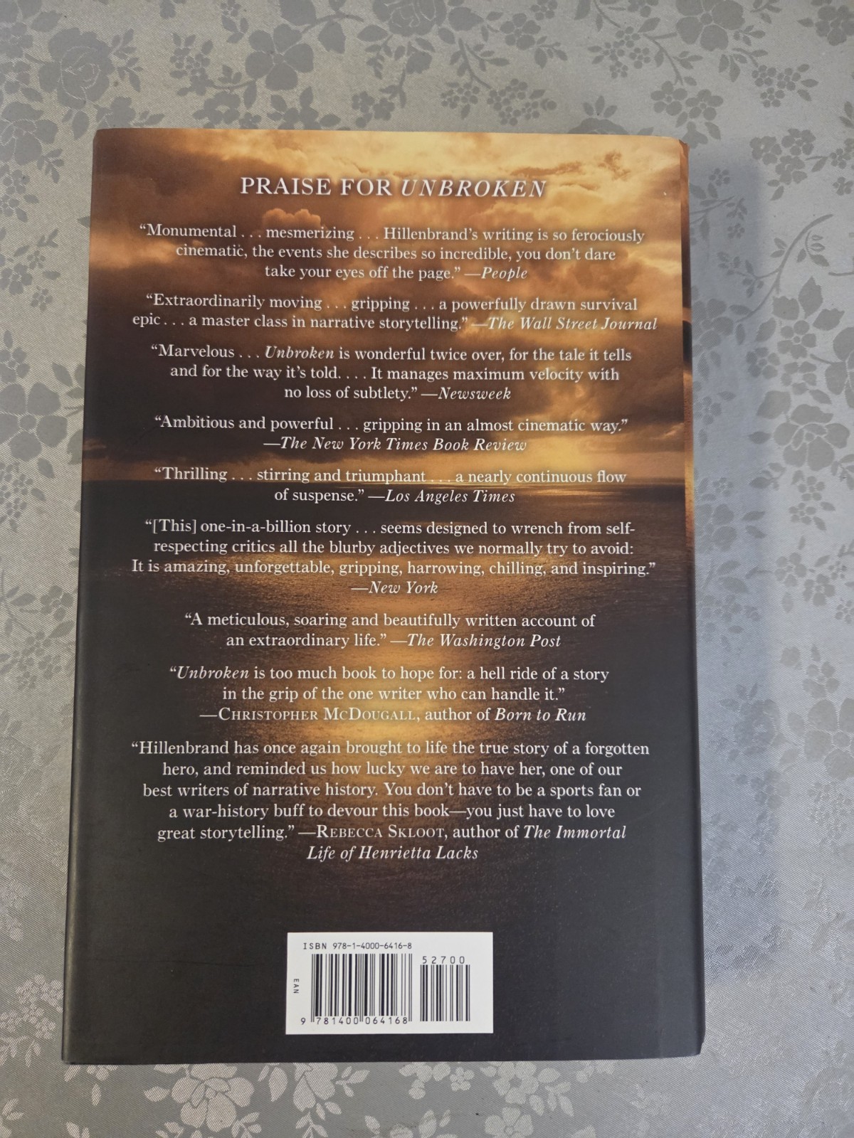 Laura Hillenbrand Unbroken Nonfiction Hardcover Random House 2010