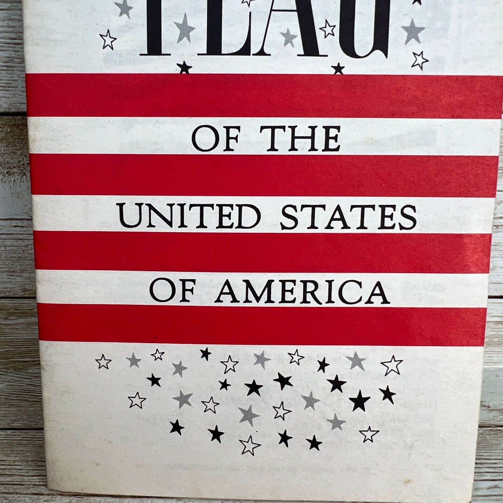 Vtg 1960 Book Flag Of United States of America John Hancock Life Insurance USA
