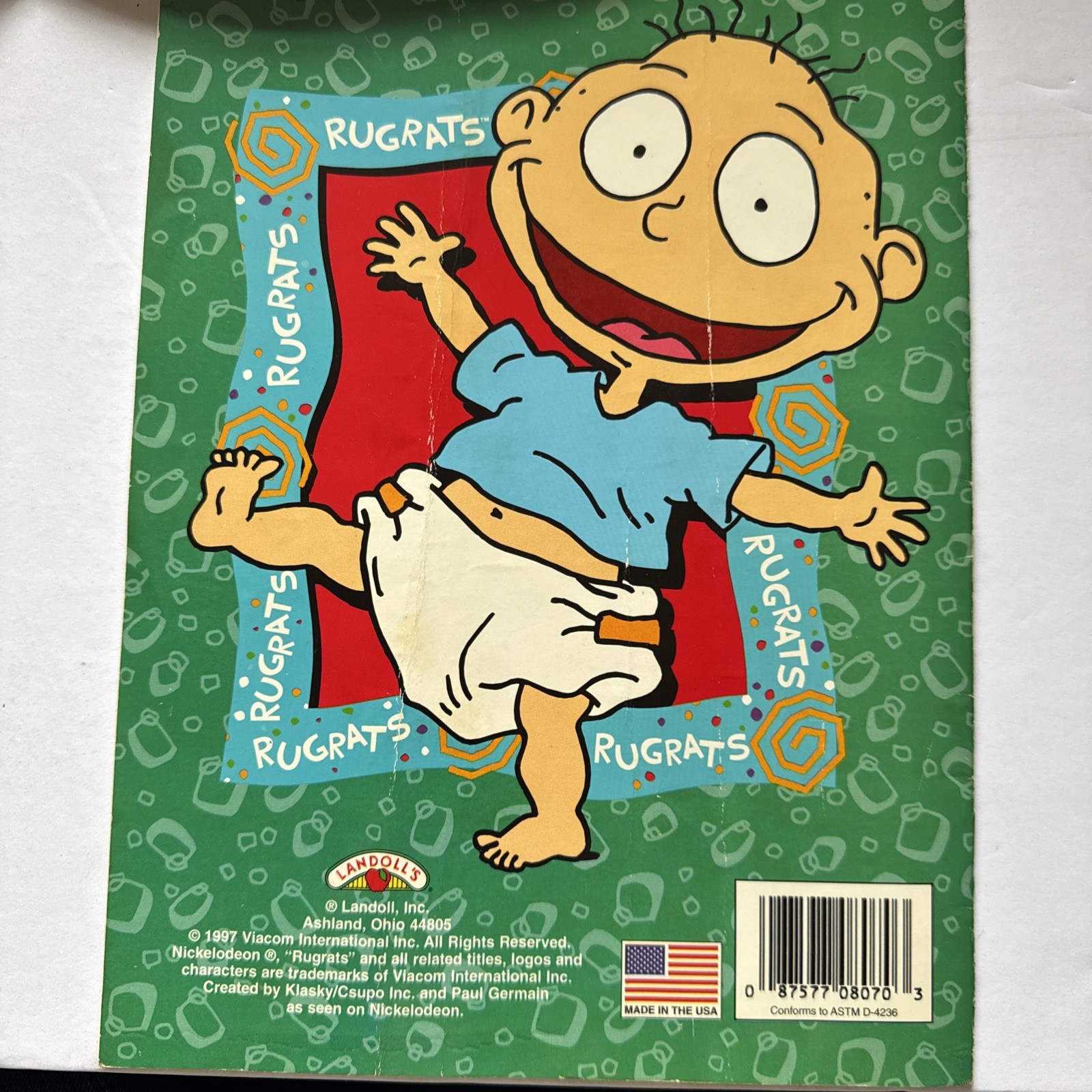 Nickelodeon RUGRATS Sticker and Coloring Book 16 PAGES/STICKERS 1997 Vintage