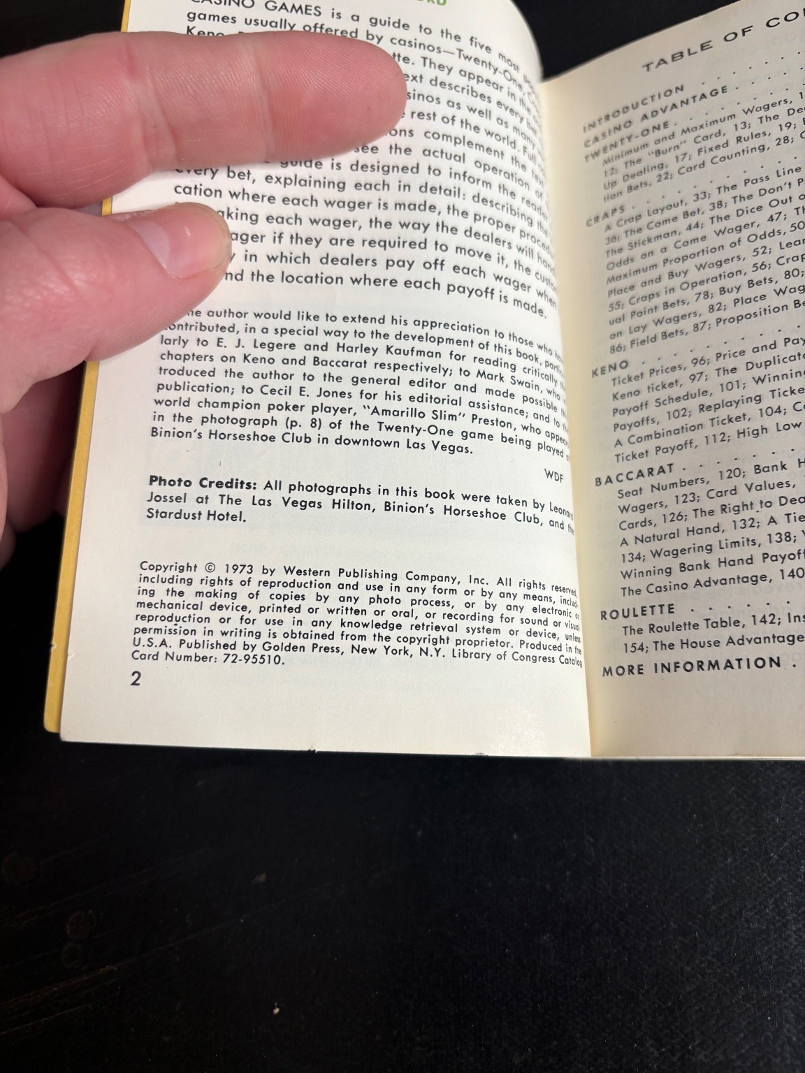 Casino Games Allan Friedman 1973 Golden Guide Illustrated Golden Press