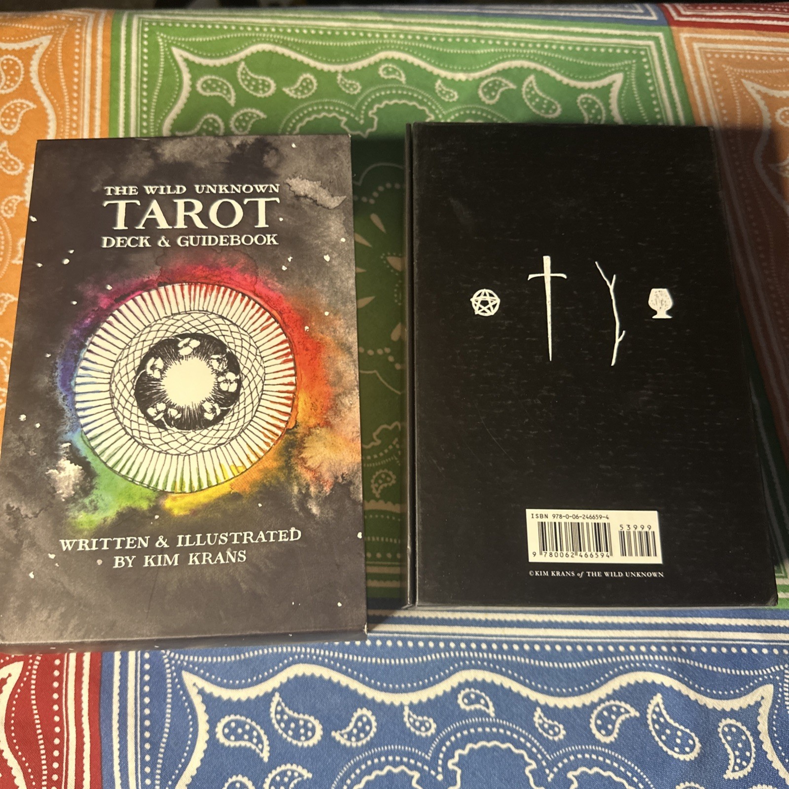 The Wild Unknown Tarot Deck and Guidebook – Hardcover, by Krans Kim – Very Good