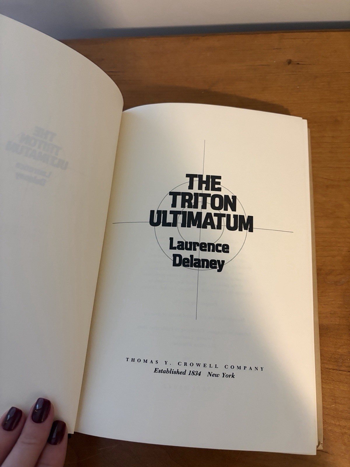 The Triton Ultimatum by Laurence Delaney First Edition